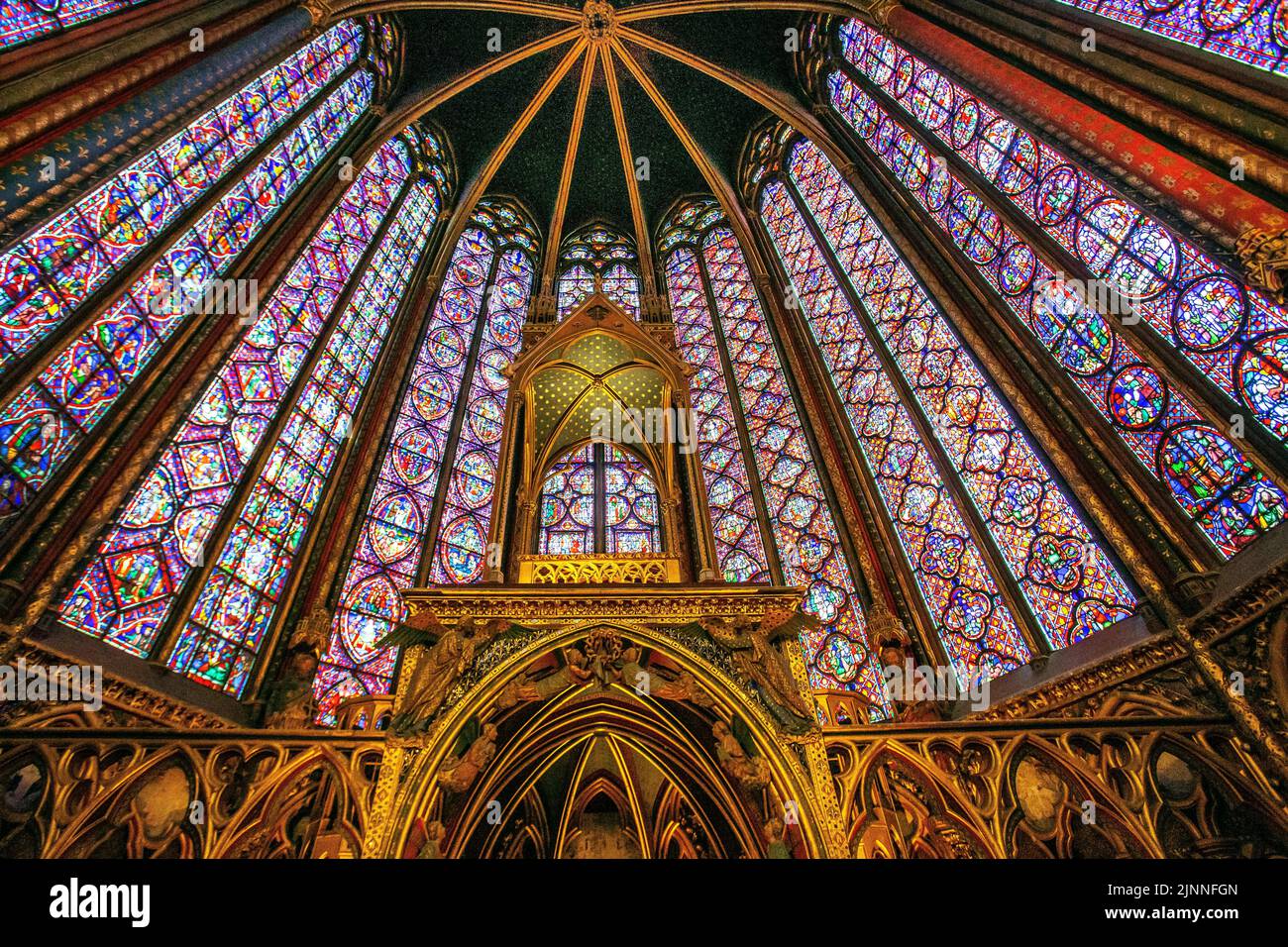 Palace Chapel, Upper Chapel of the SainteChapelle on the Ile de la