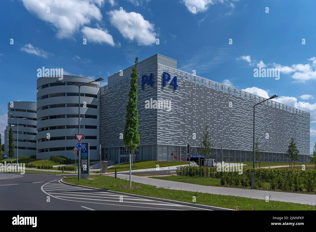Modern multistorey car park at the airport, Nuremberg, Bavaria