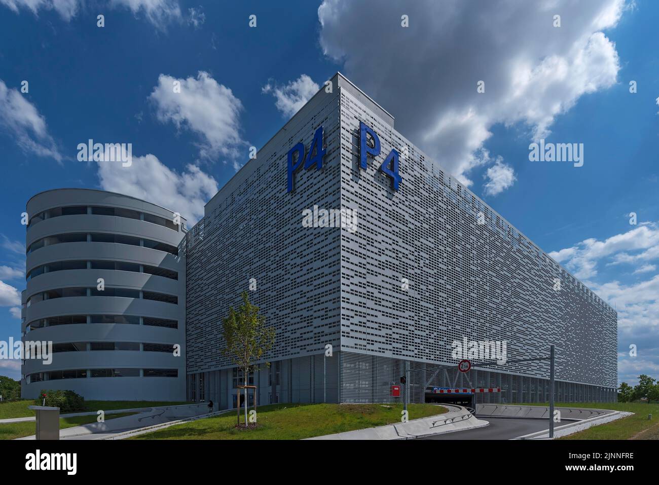 Modern multistorey car park at the airport, Nuremberg, Bavaria