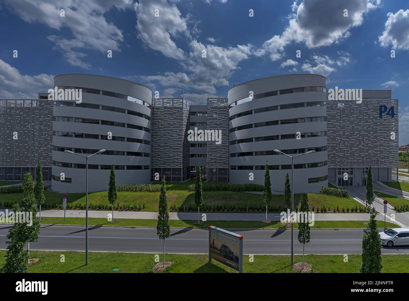 Modern multistorey car park at the airport, Nuremberg, Central