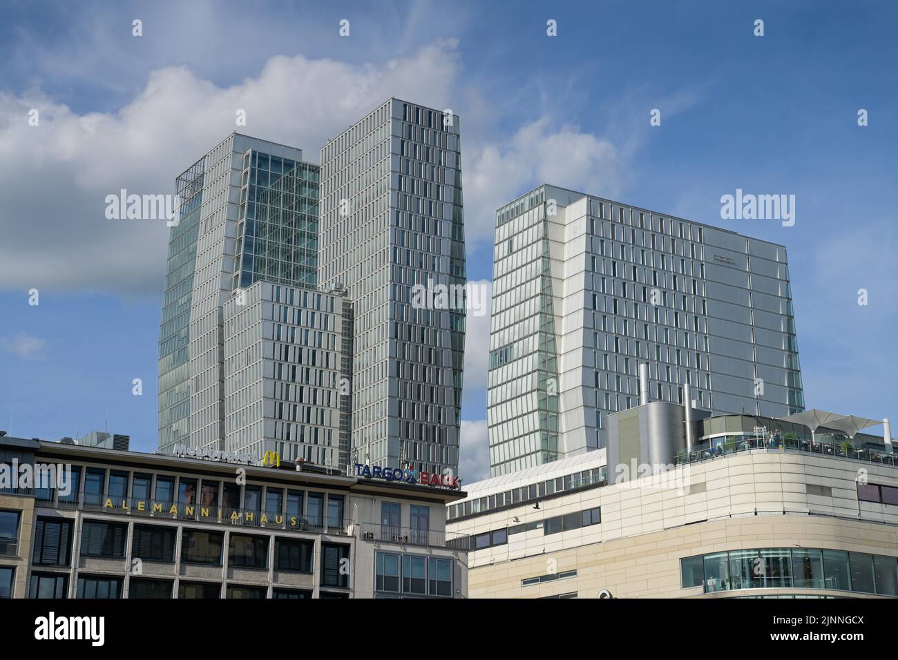 Nextower, Palaisquartier, Thurn-und-Taxis-Platz, Frankfurt am Main, Hesse, Germany Stock Photo