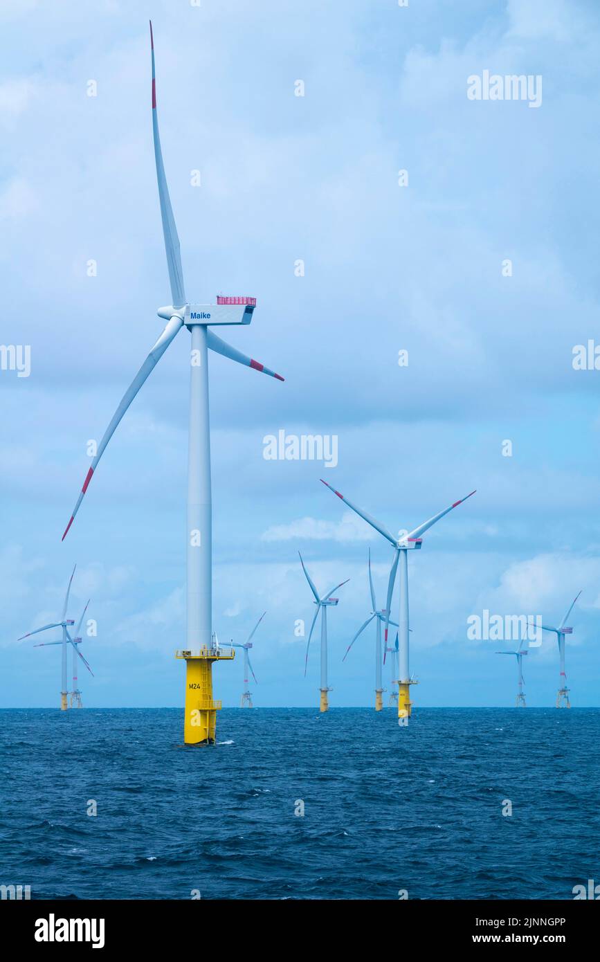 Meerwind offshore wind farm, economic zone, northwest of Helgoland