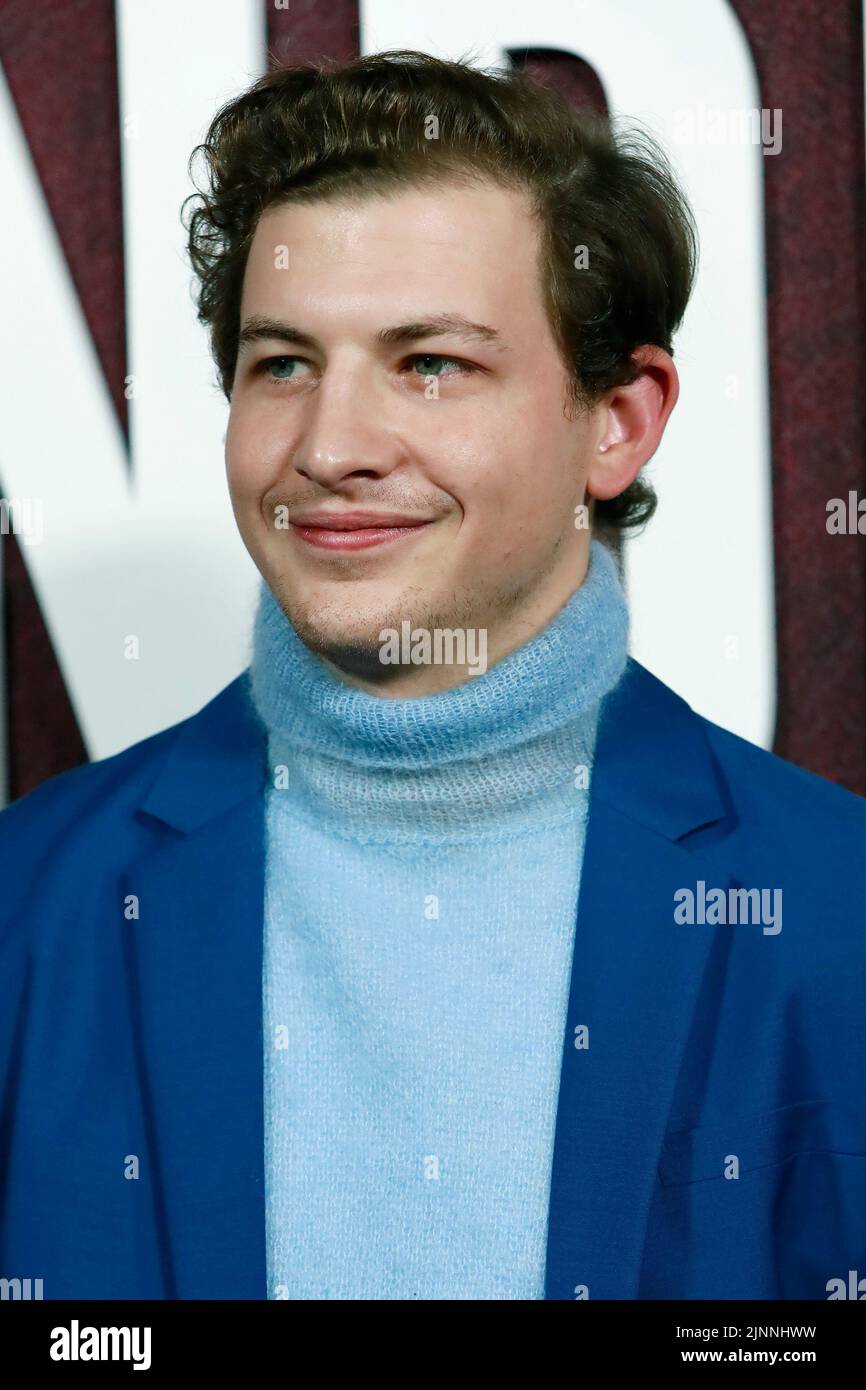 December 12, 2021, Los Angeles, California, USA: LOS ANGELES - DEC 12: Tye Sheridan at the LA Premiere of The Tender Bar at TCL Chinese Theatre IMAX on December 12, 2021 in Los Angeles, CA (Credit Image: © Nina Prommer/ZUMA Press Wire) Stock Photo