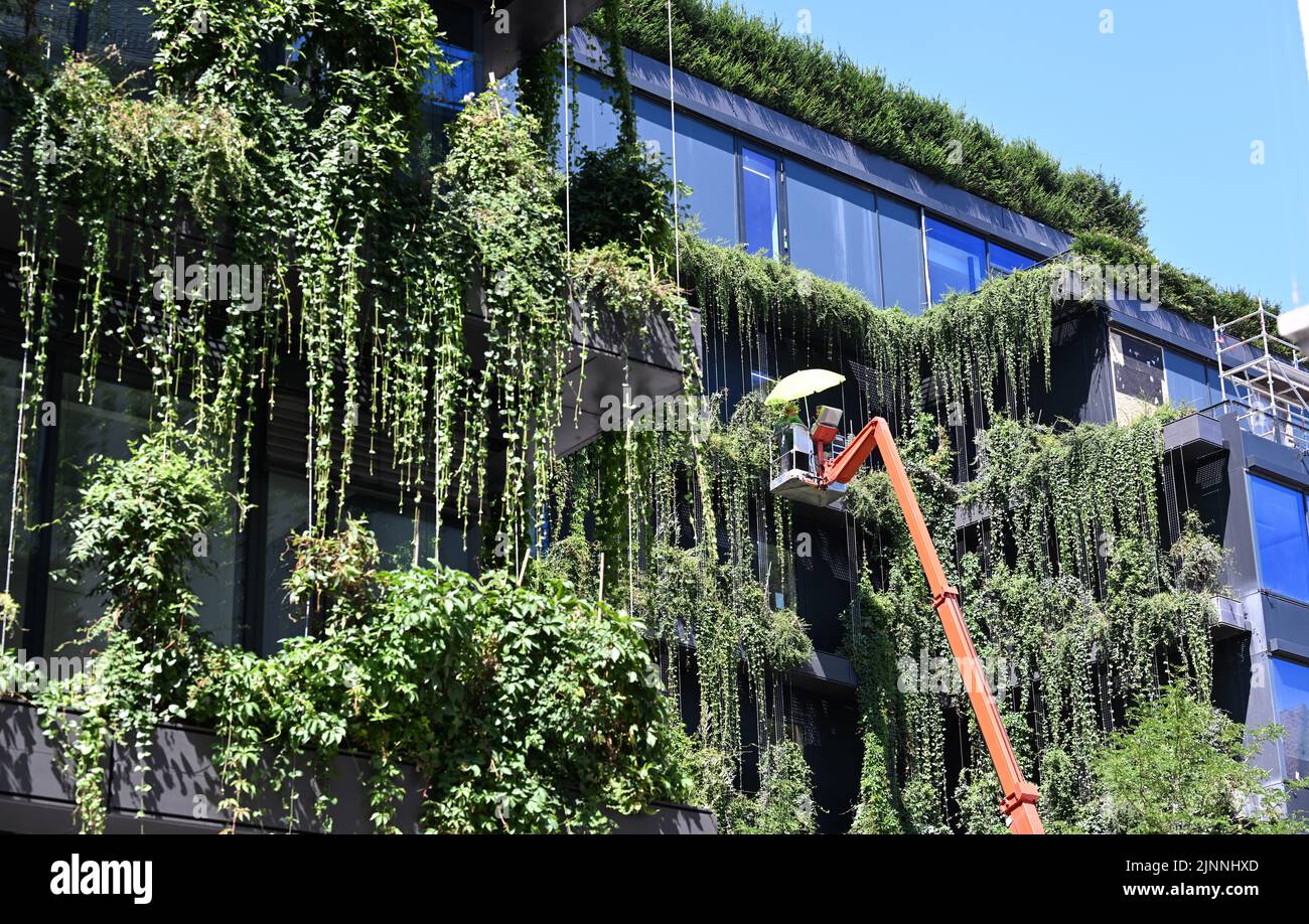 Stuttgart, Germany. 09th Aug, 2022. A new building with a completely ...