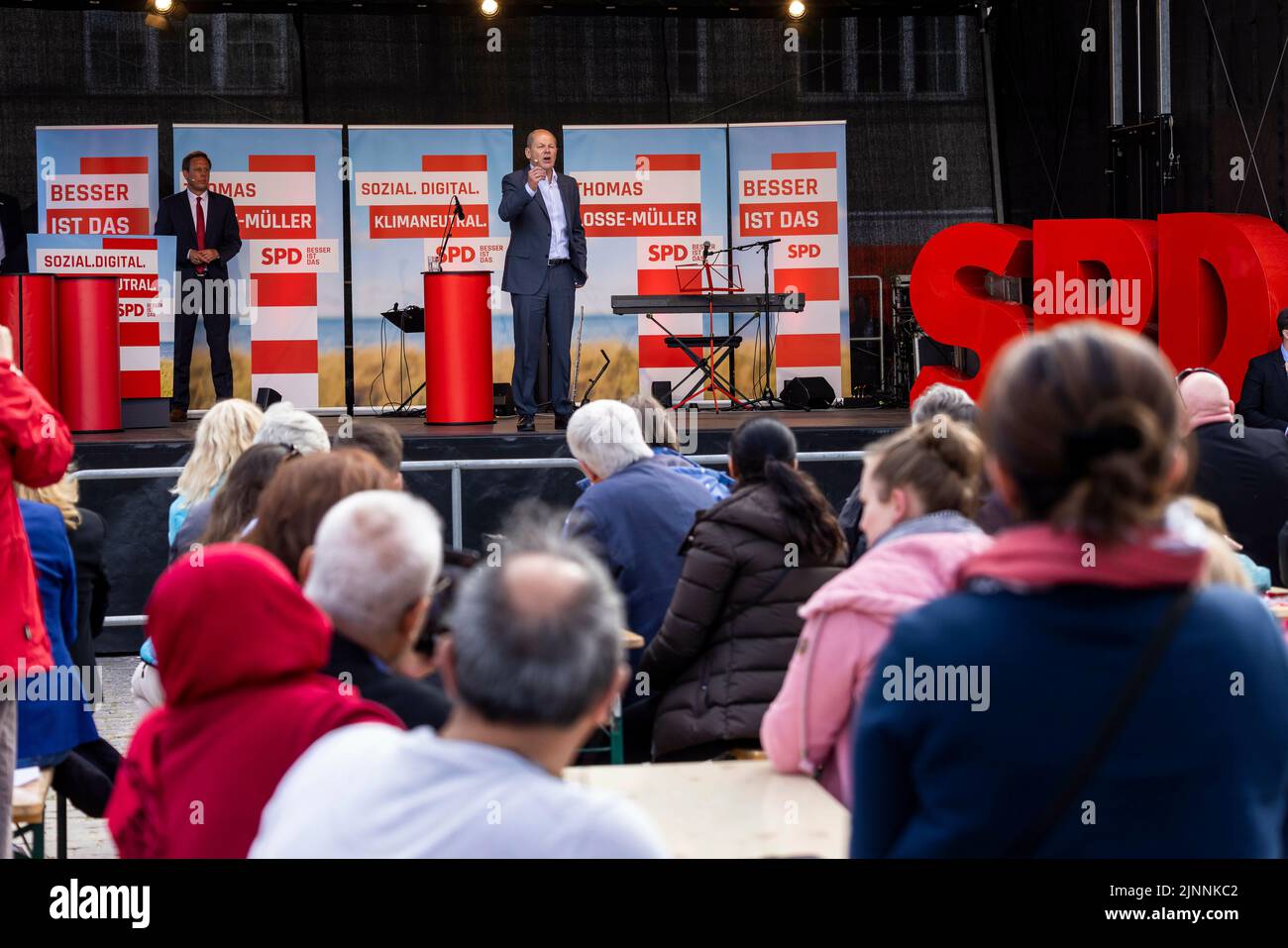 Keel, Deutschland. 06th May, 2022. Chancellor Olaf Scholz, SPD, speaks