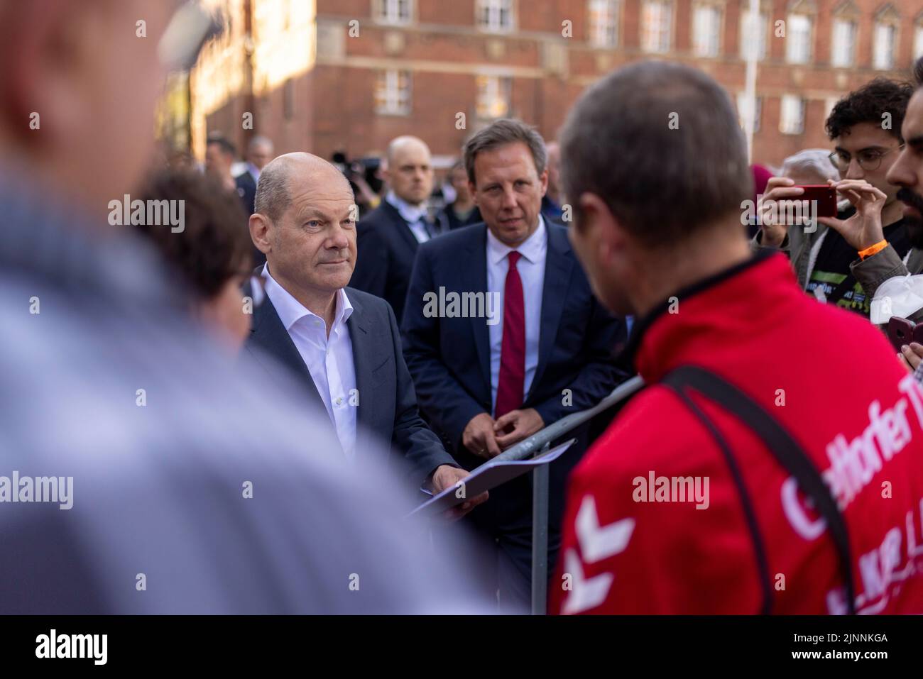 Keel, Deutschland. 06th May, 2022. Chancellor Olaf Scholz, SPD, speaks