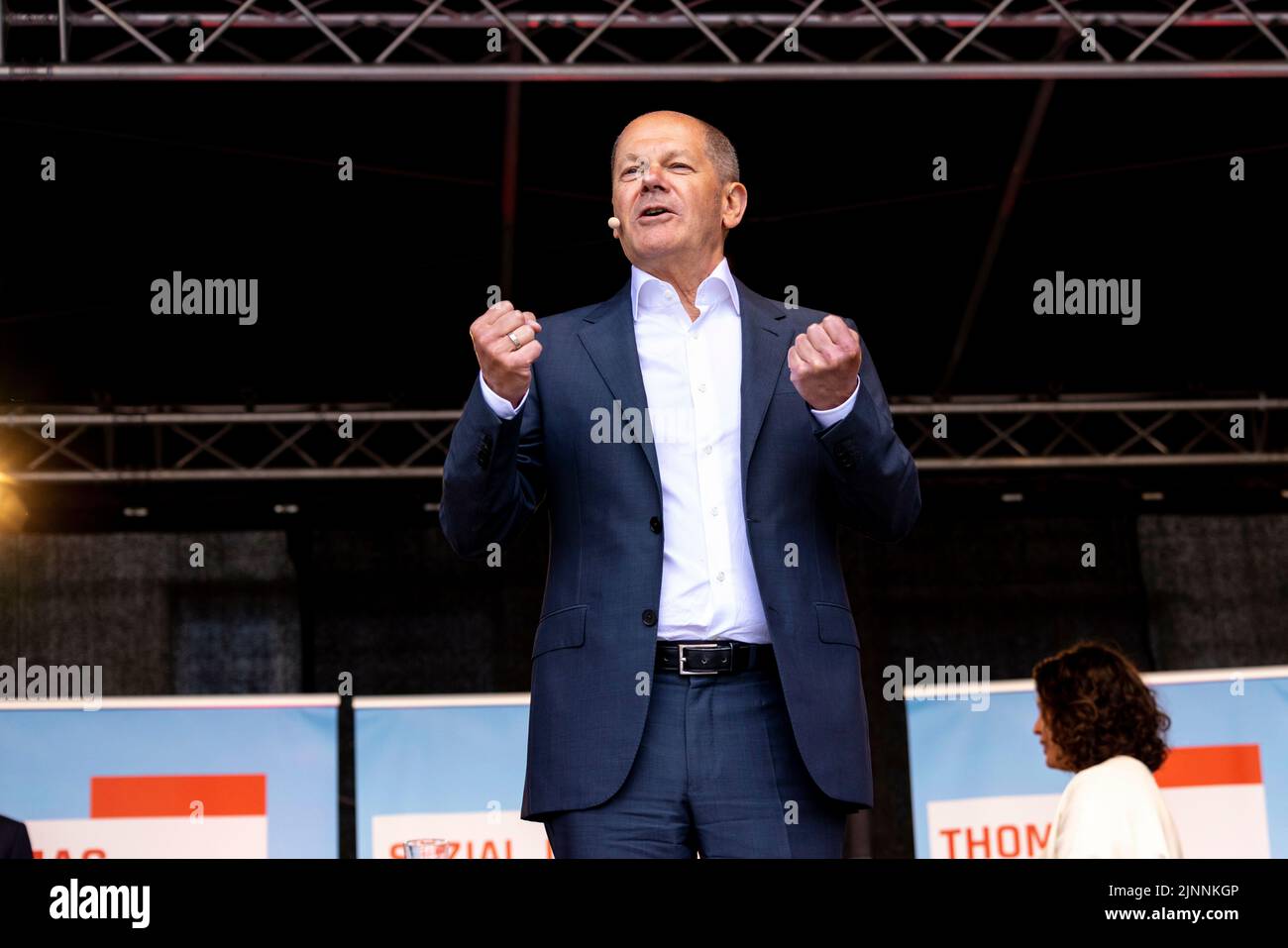 Keel, Deutschland. 06th May, 2022. Chancellor Olaf Scholz, SPD, speaks