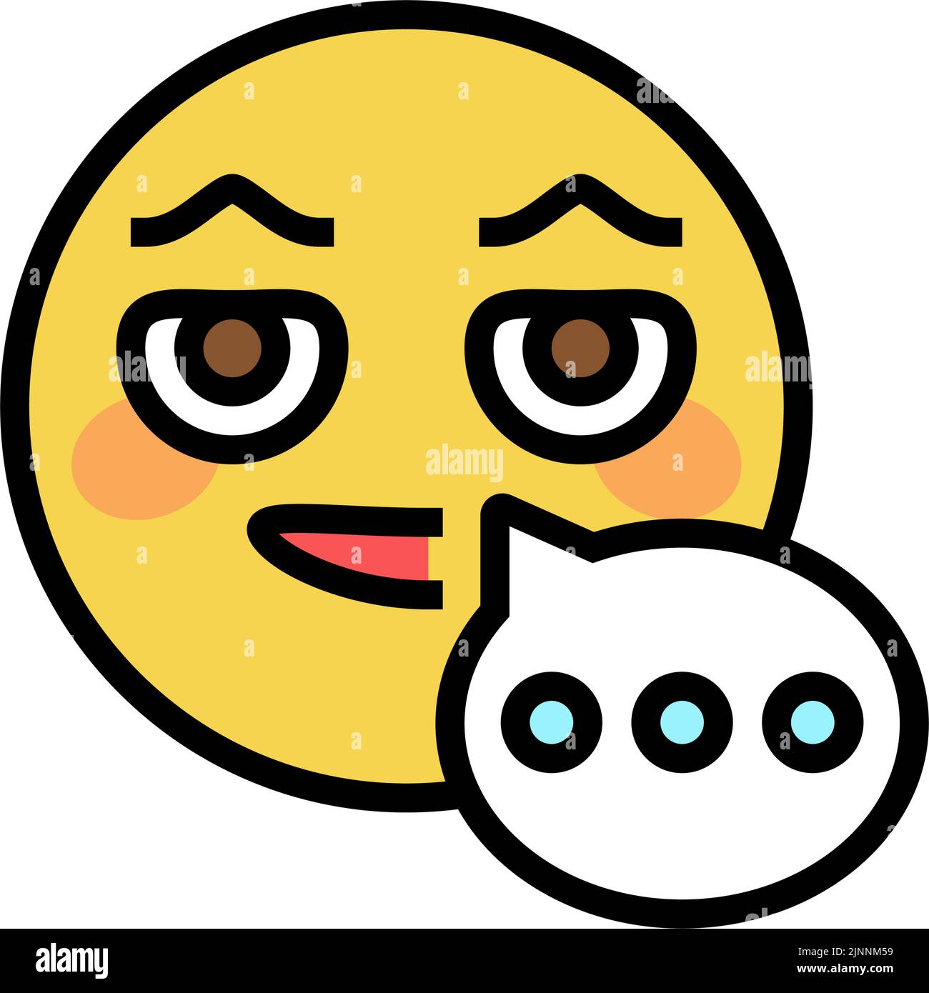 chat emoji color icon vector illustration Stock Vector Image & Art Alamy
