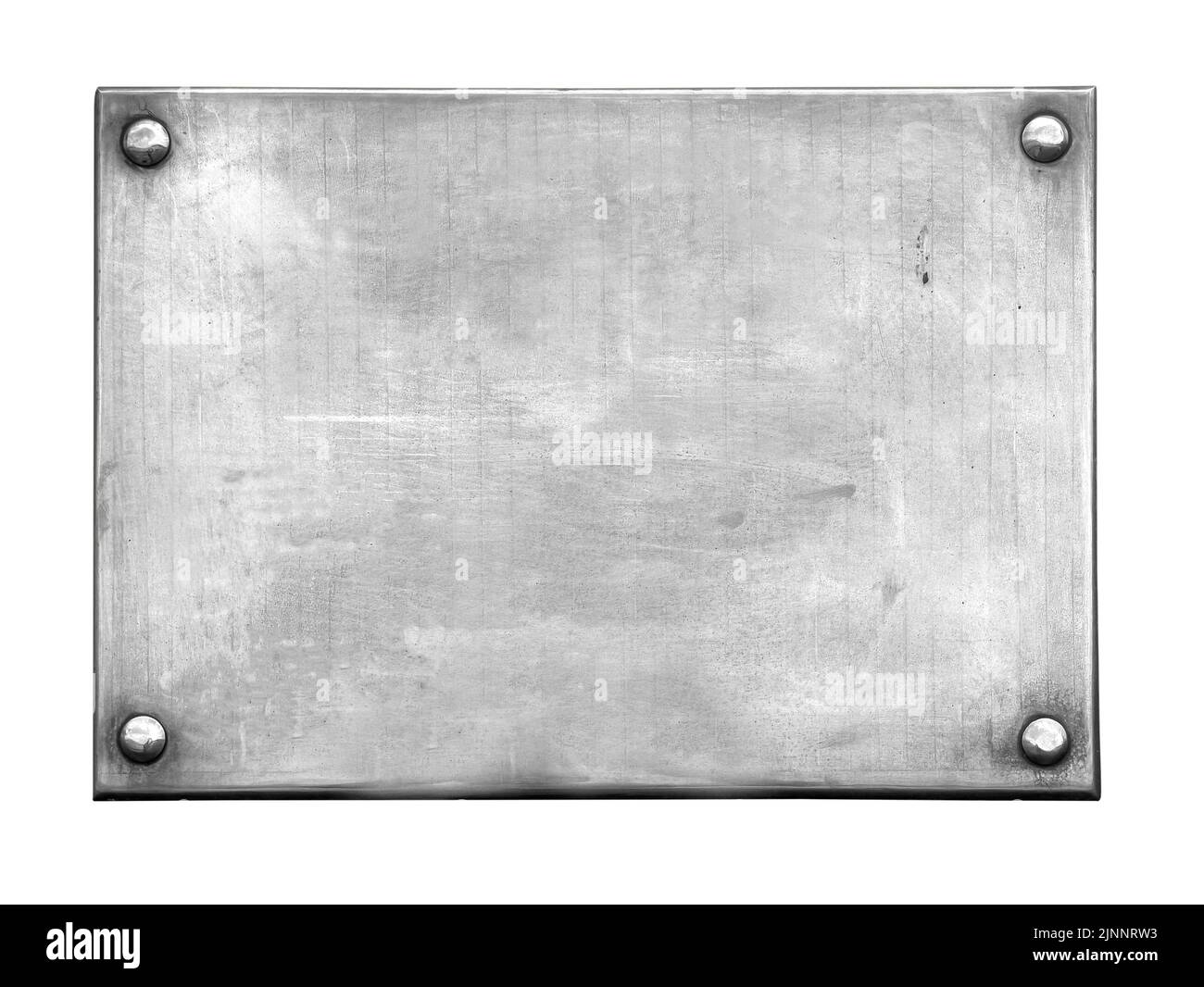 the empty old rusty plate isolated on white with clipping path Stock Photo