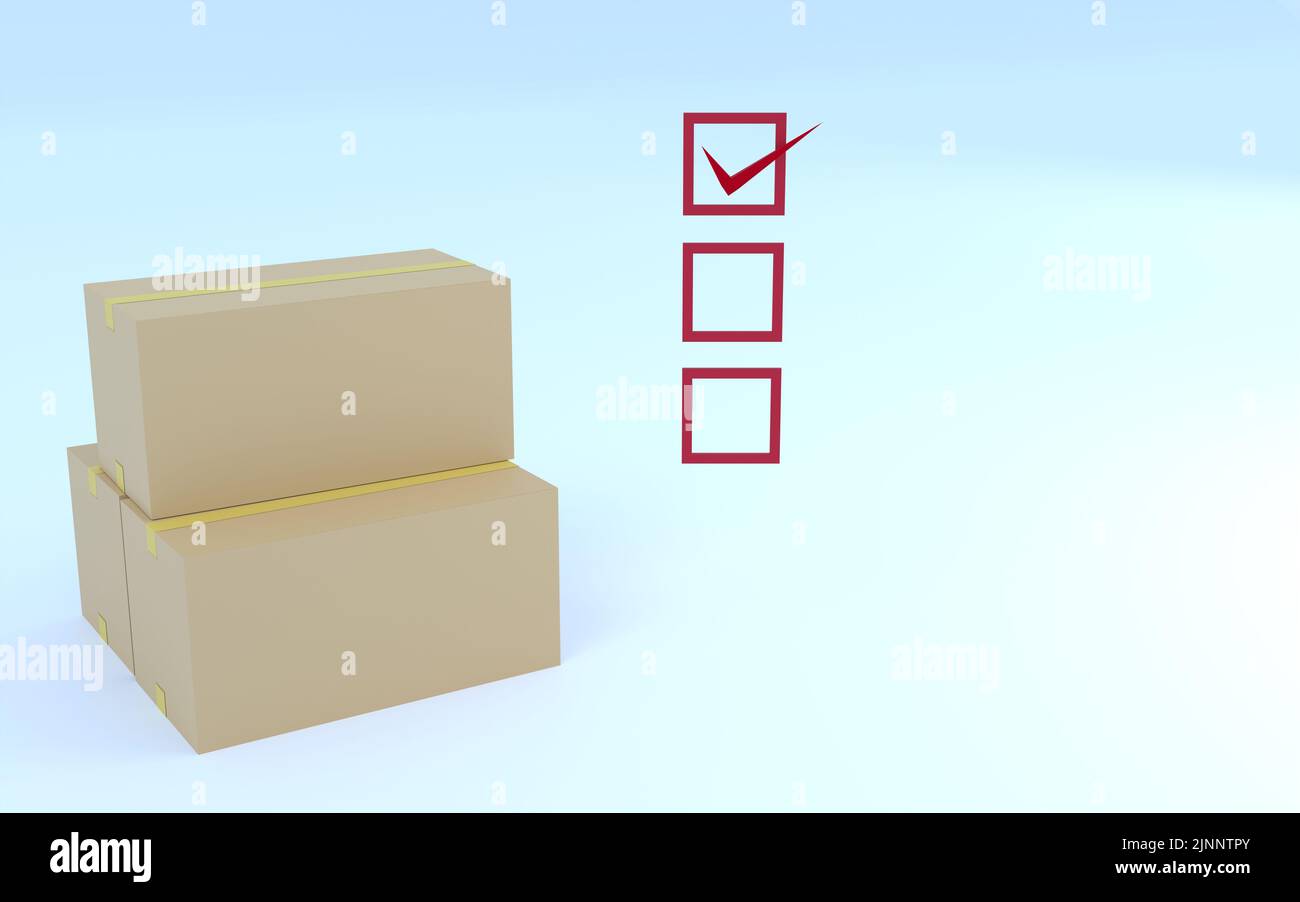 Pile of cardboard boxes Image of moving and disposal of waste, with