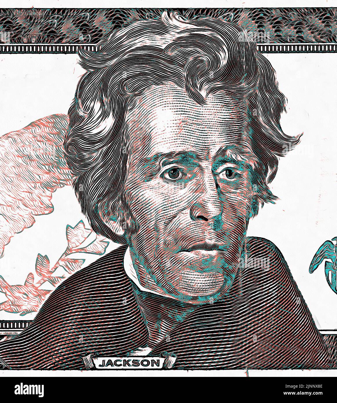 Portrait  Andrew Jackson (1767-1845),US political and military leader,7th president of the United States (1829-1837) Stock Photo