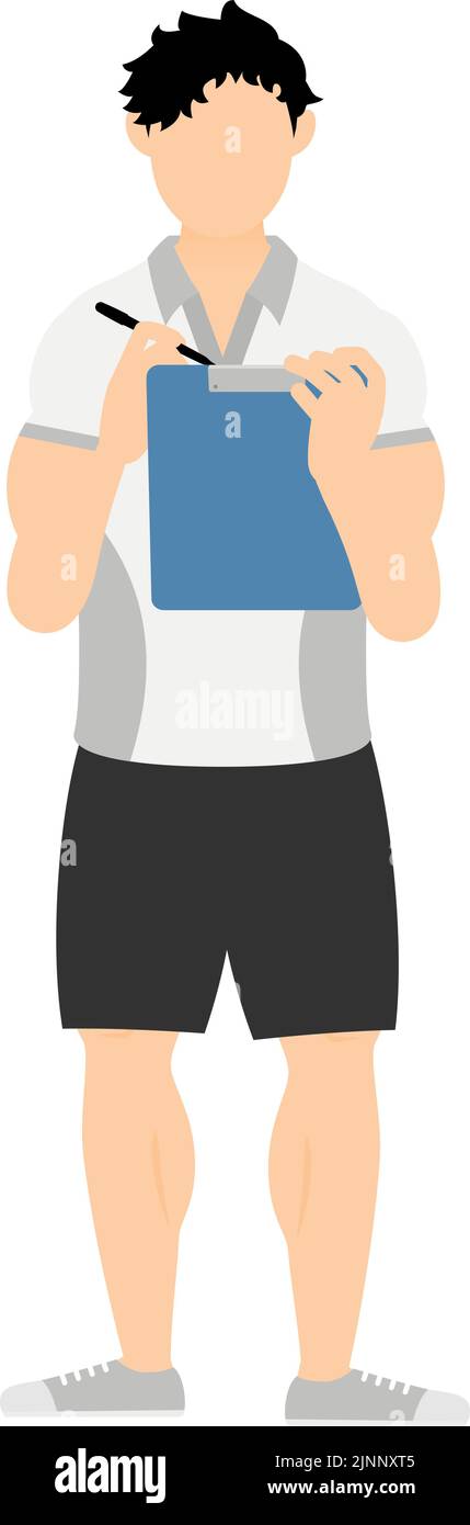 Male person writing on Stock Vector Images - Alamy