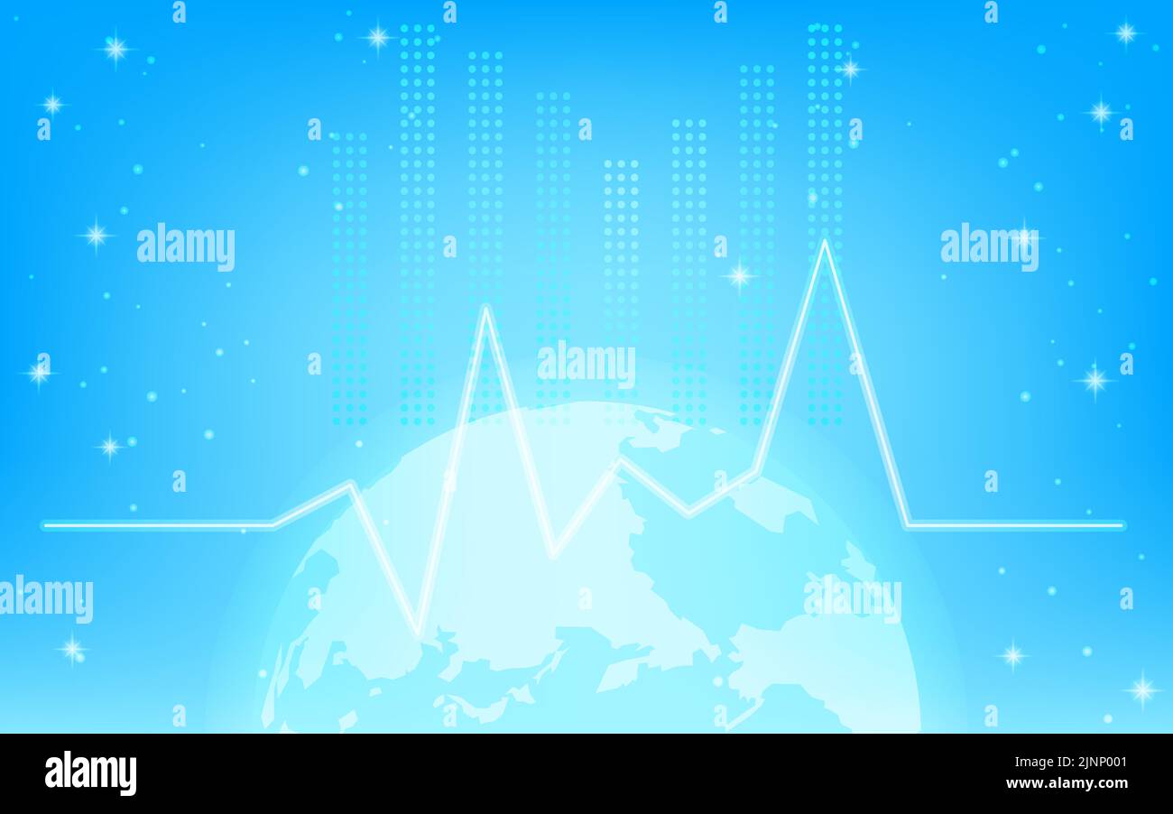 World map fluctuating financial graph hi-res stock photography and ...