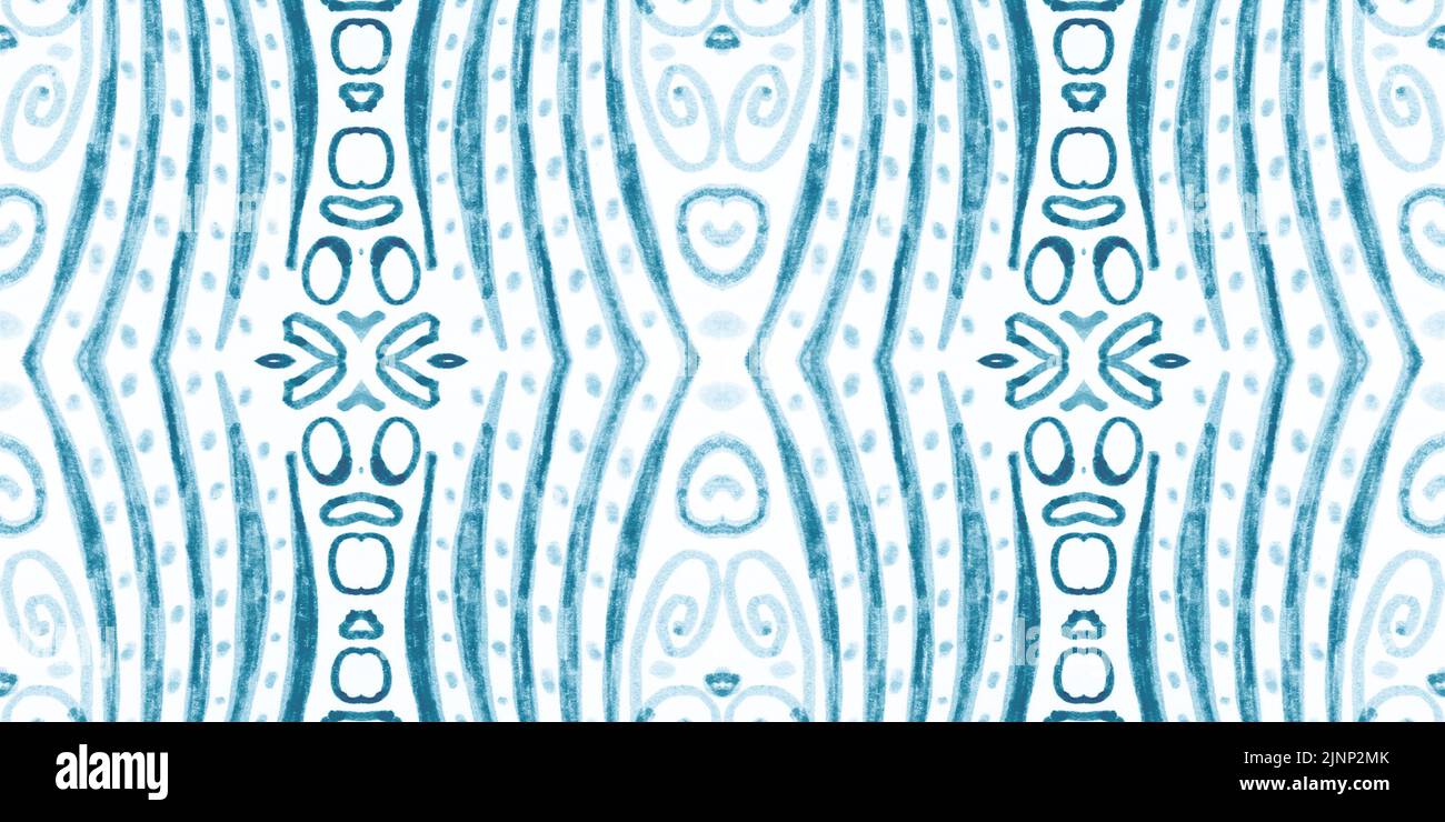 Dutch blue mosaic. Abstract azulejo background. Vintage majolica design