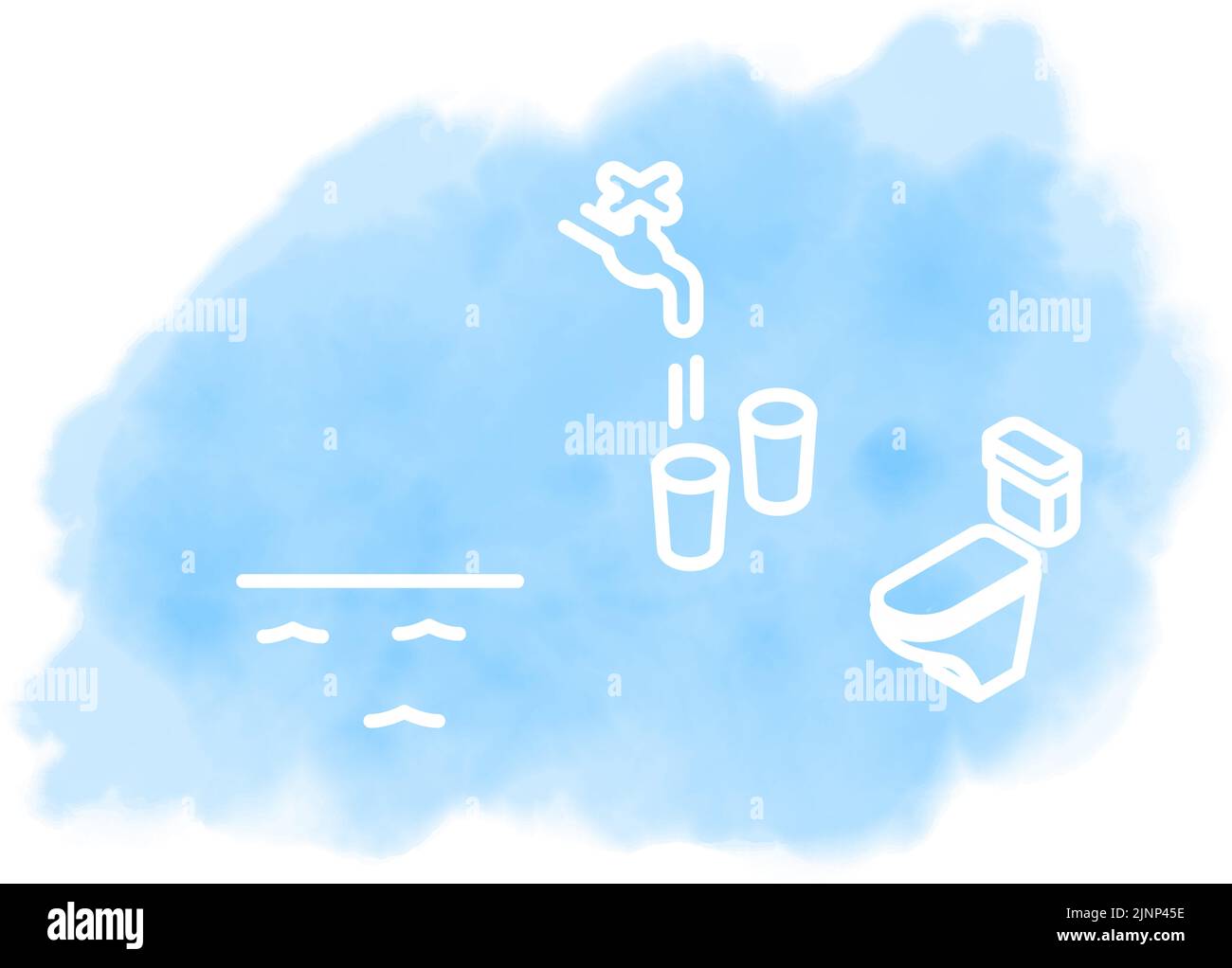 Watercolor style, SDGs Goal 6, Clean water and sanitation Stock Vector ...