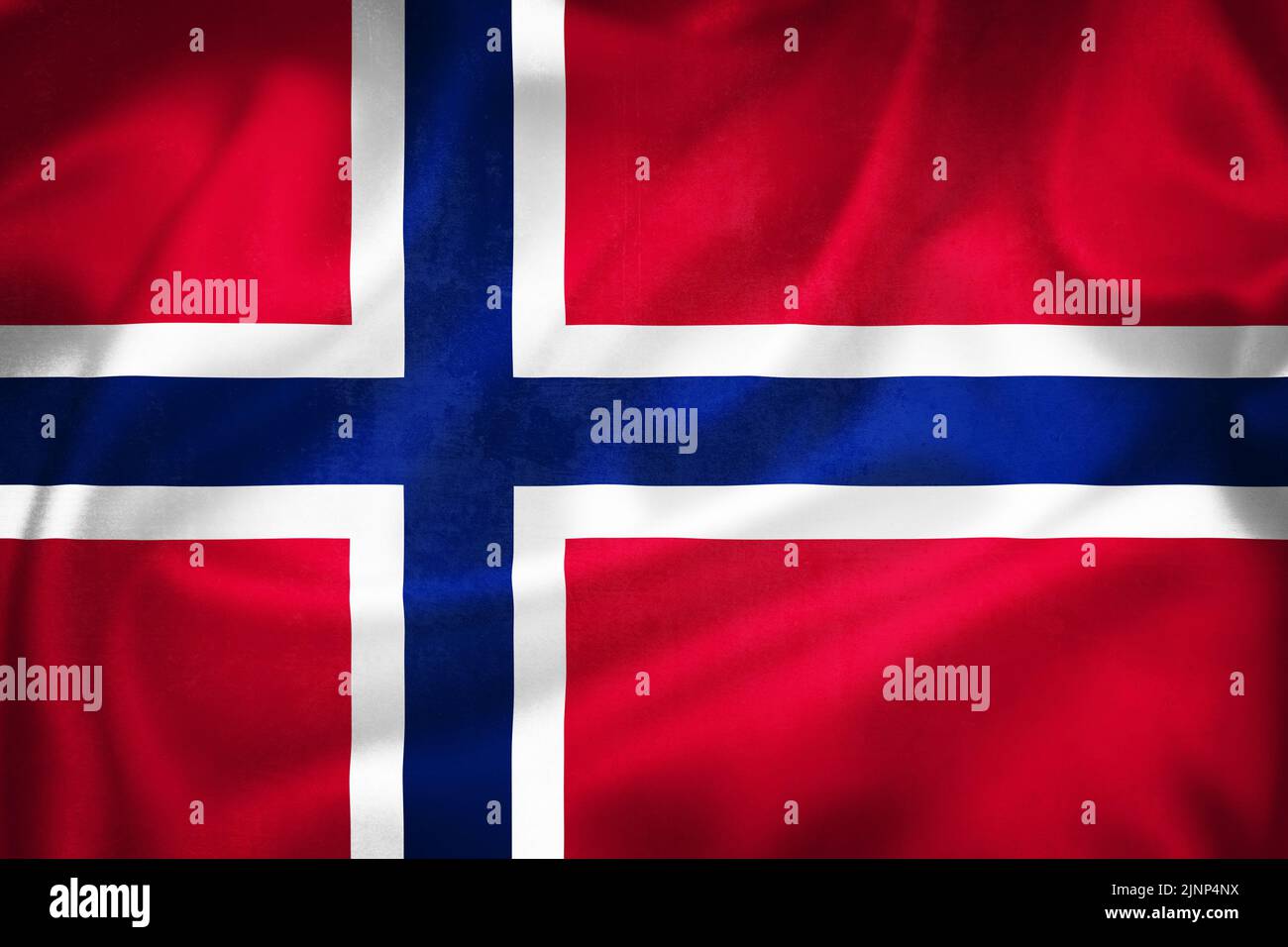 Grunge 3D illustration of Norway flag, concept of Norway Stock Photo