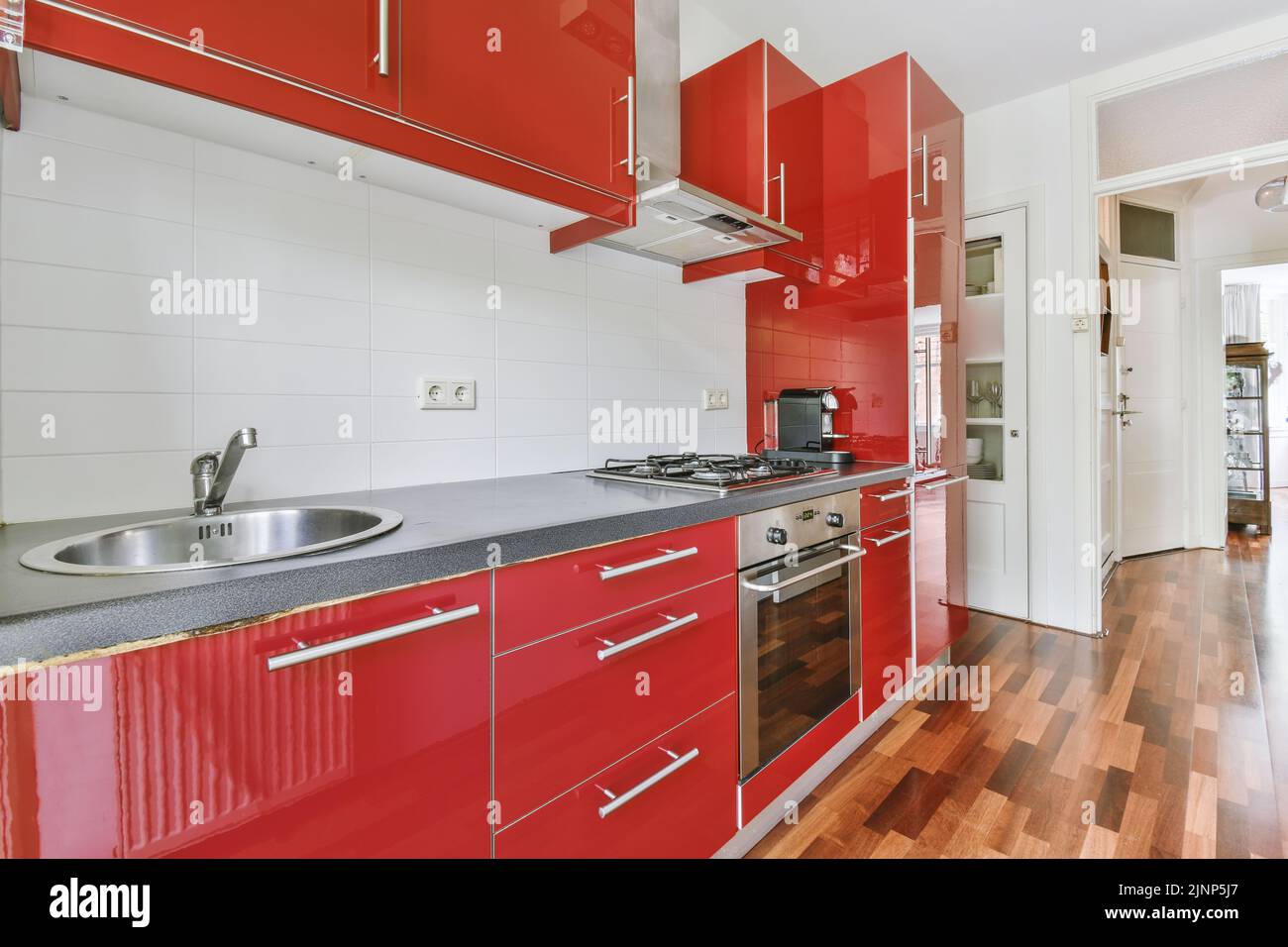 Red Kitchen Cabinets Images – Browse 6,653 Stock Photos, Vectors, and Video