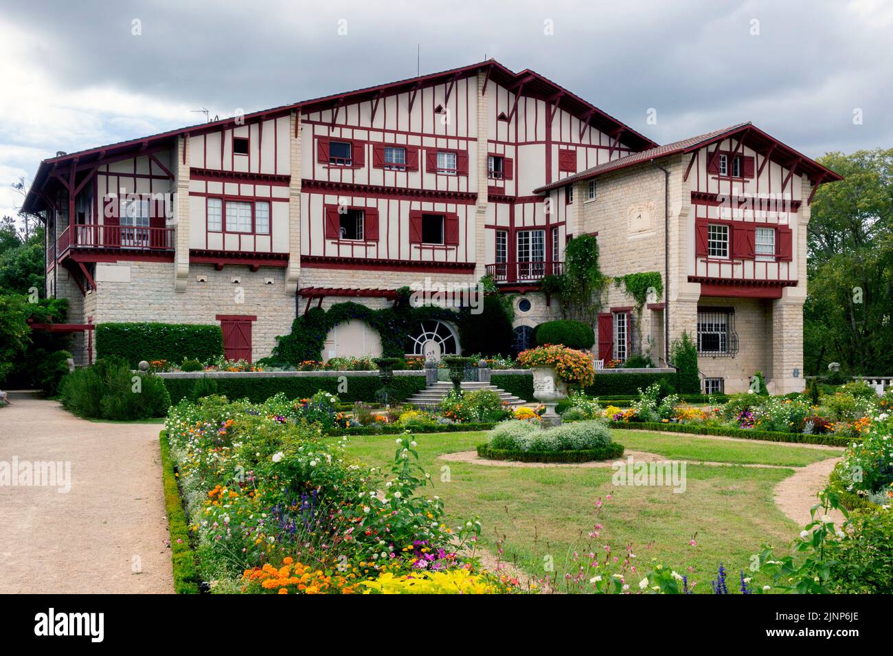 The Arnaga Estate: Edmond Rostand Museum. Cambo-les-Bains, Pyrenees-Atlantiques, France Stock Photo