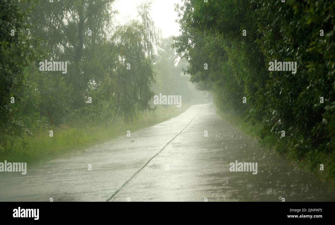 Strong wind and heavy rain hi-res stock photography and images - Alamy