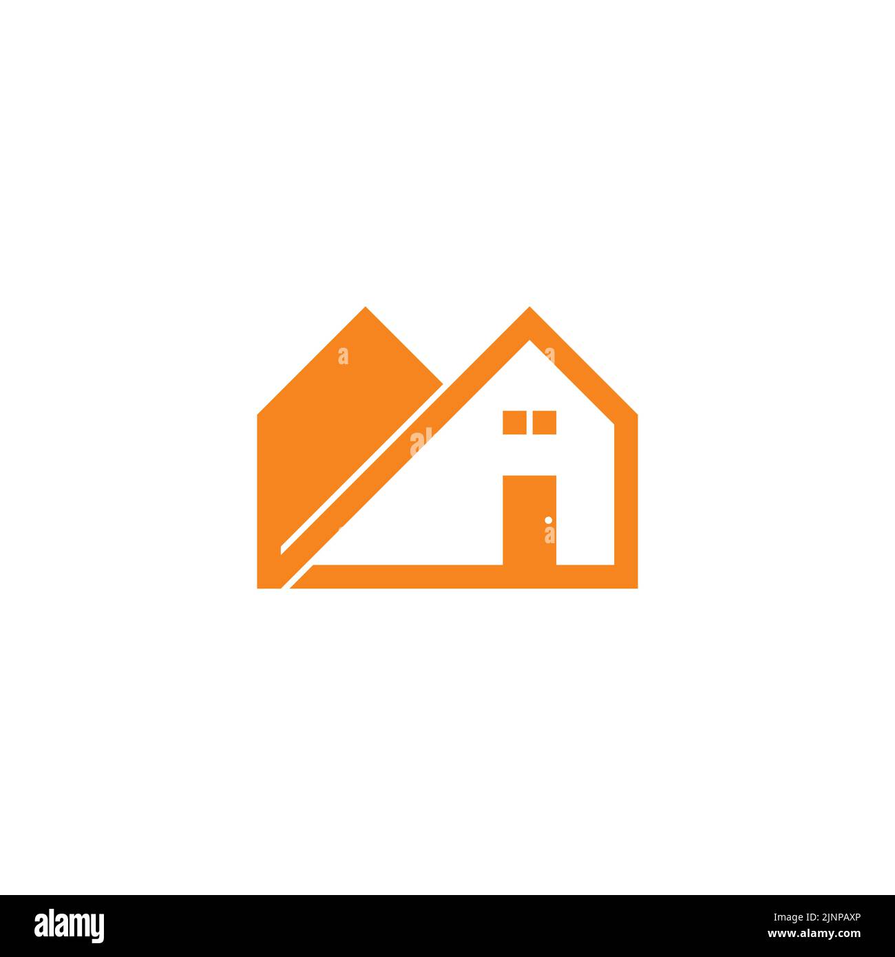 home door window shadow silhouette symbol icon vector Stock Vector