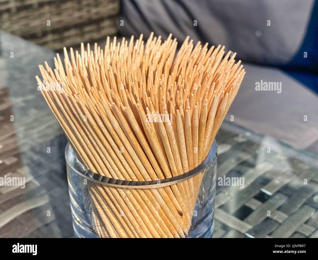 Cocktail sticks on a table Stock Photo Alamy