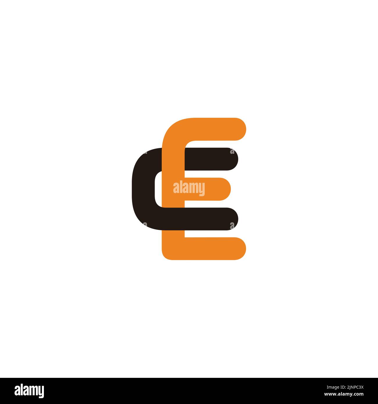 letter ce linked colorful logo vector Stock Vector Image & Art - Alamy