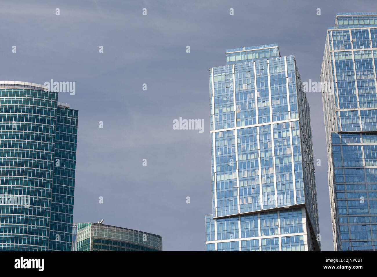 Fragment of a complex of high-rise office buildings Stock Photo - Alamy
