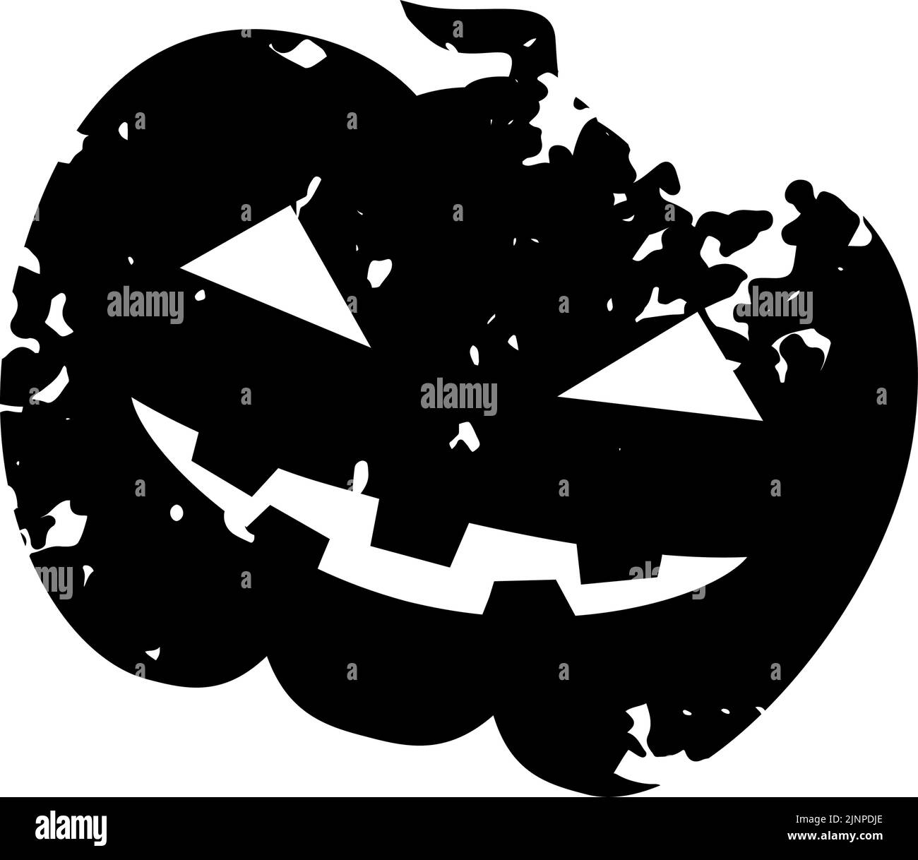 Jack-o'-lantern icon, snatched stamp style Stock Vector Image & Art - Alamy