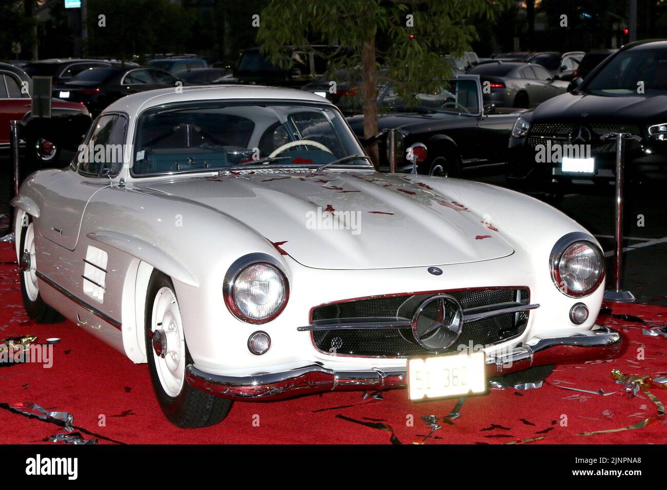Long Beach, CA. 12th Aug, 2022. Classic Mercedes Benz Car at arrivals for Grand Opening of Mercedes-Benz Classic Center, 3860 N Lakewood Blvd, Long Beach, CA August 12, 2022. Credit: Priscilla Grant/Everett Collection/Alamy Live News Stock Photo
