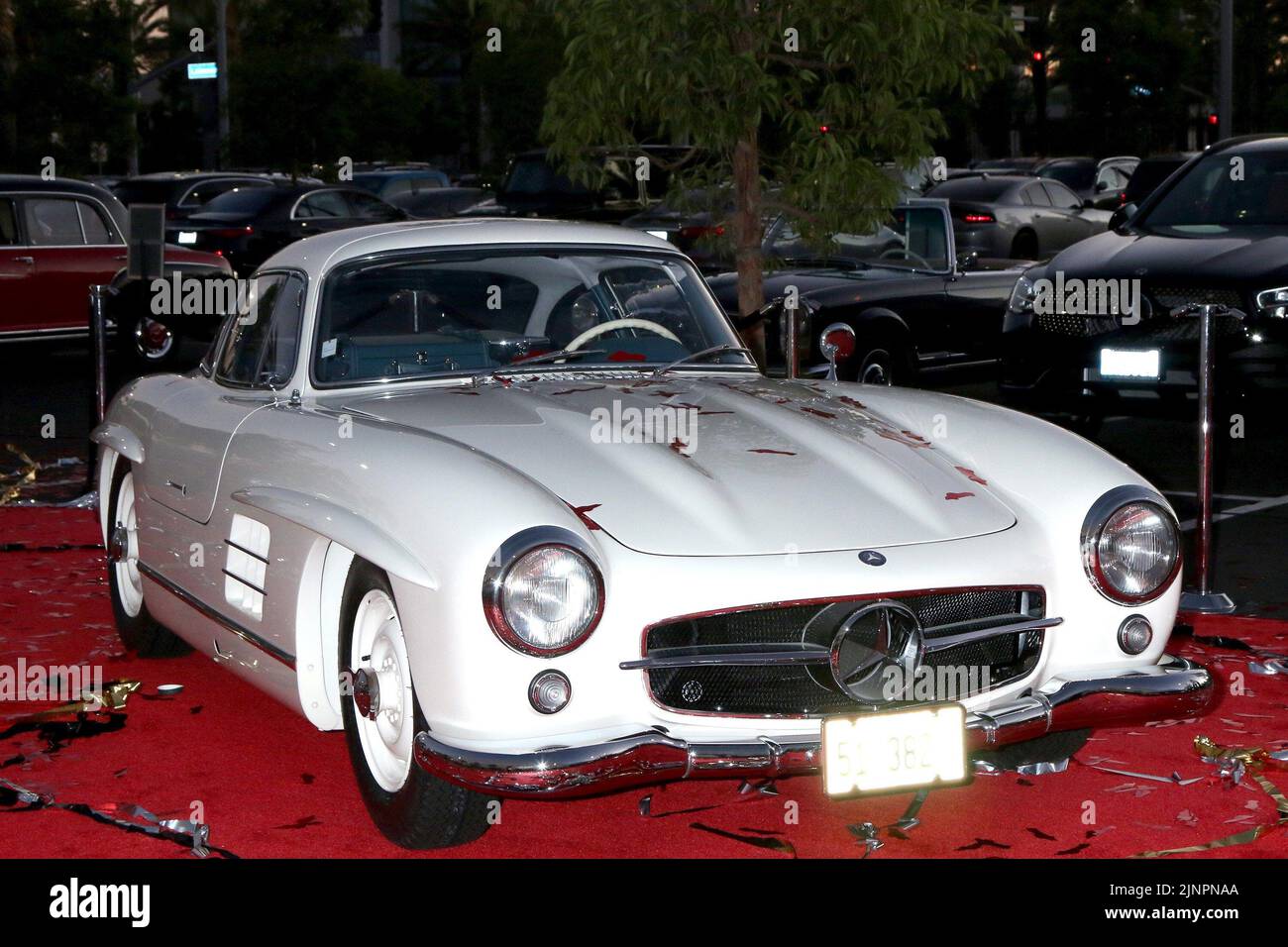 Long Beach, CA. 12th Aug, 2022. Classic Mercedes Benz Car at arrivals for Grand Opening of Mercedes-Benz Classic Center, 3860 N Lakewood Blvd, Long Beach, CA August 12, 2022. Credit: Priscilla Grant/Everett Collection/Alamy Live News Stock Photo