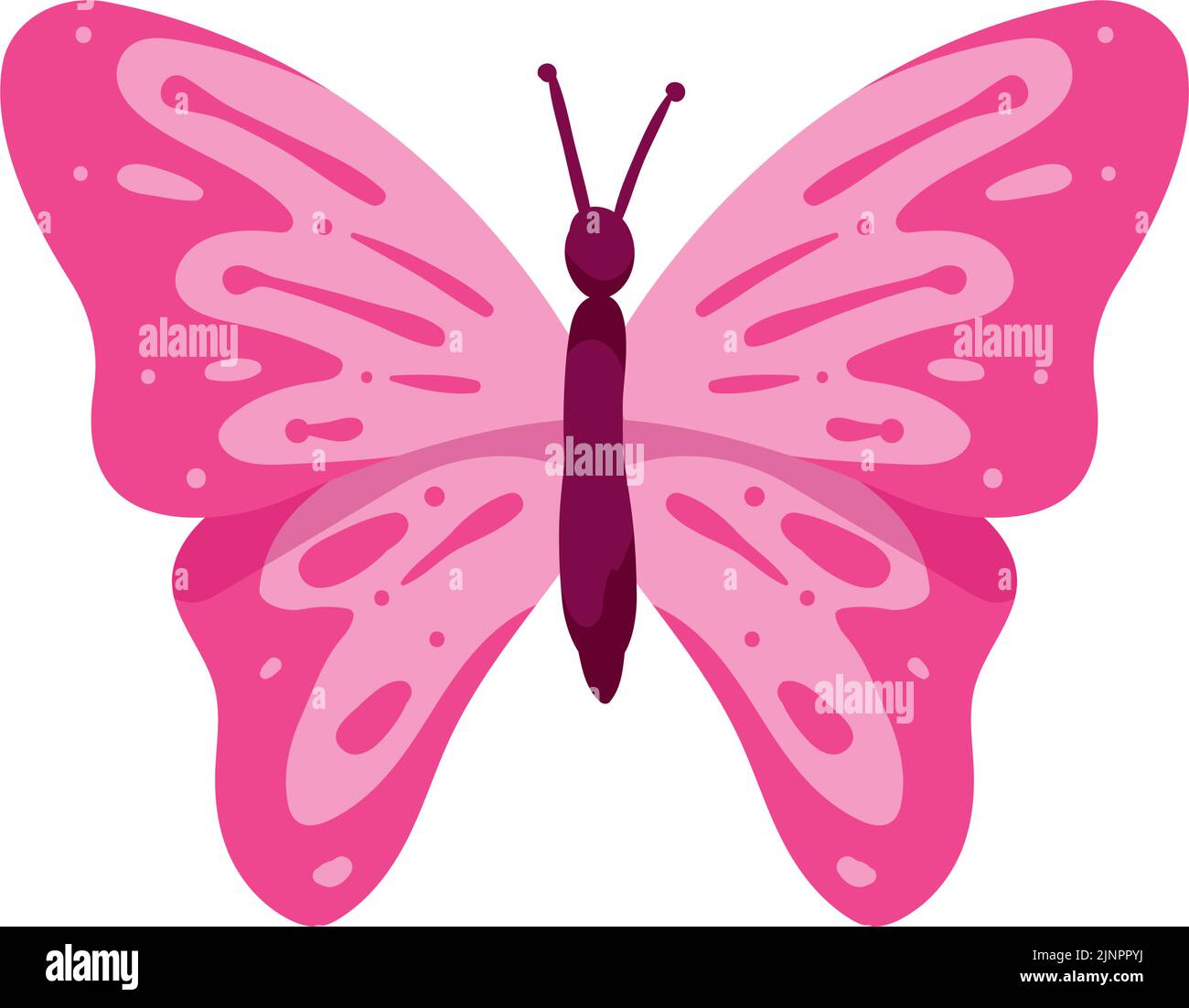 pink butterfly flying Stock Vector Image & Art - Alamy