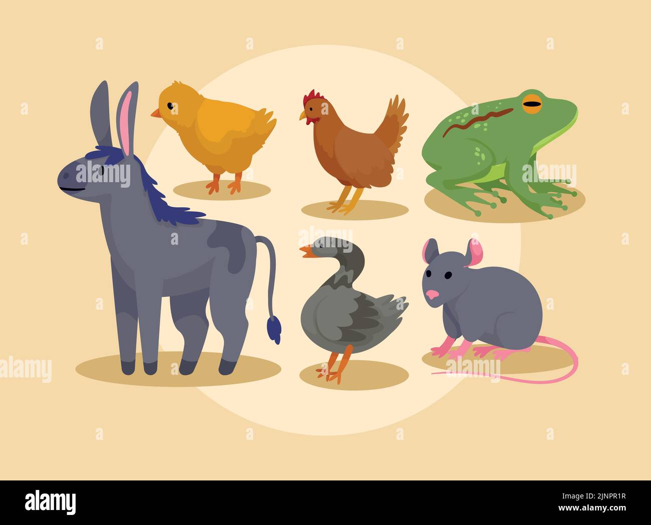 six farm animals icons Stock Vector Image & Art - Alamy