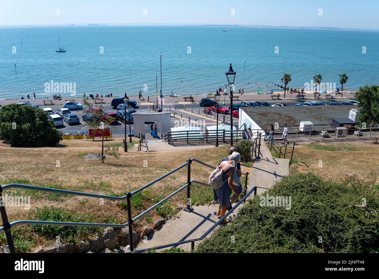 Steps down the Cliff Gardens from Cliffs Pavilion down to Western