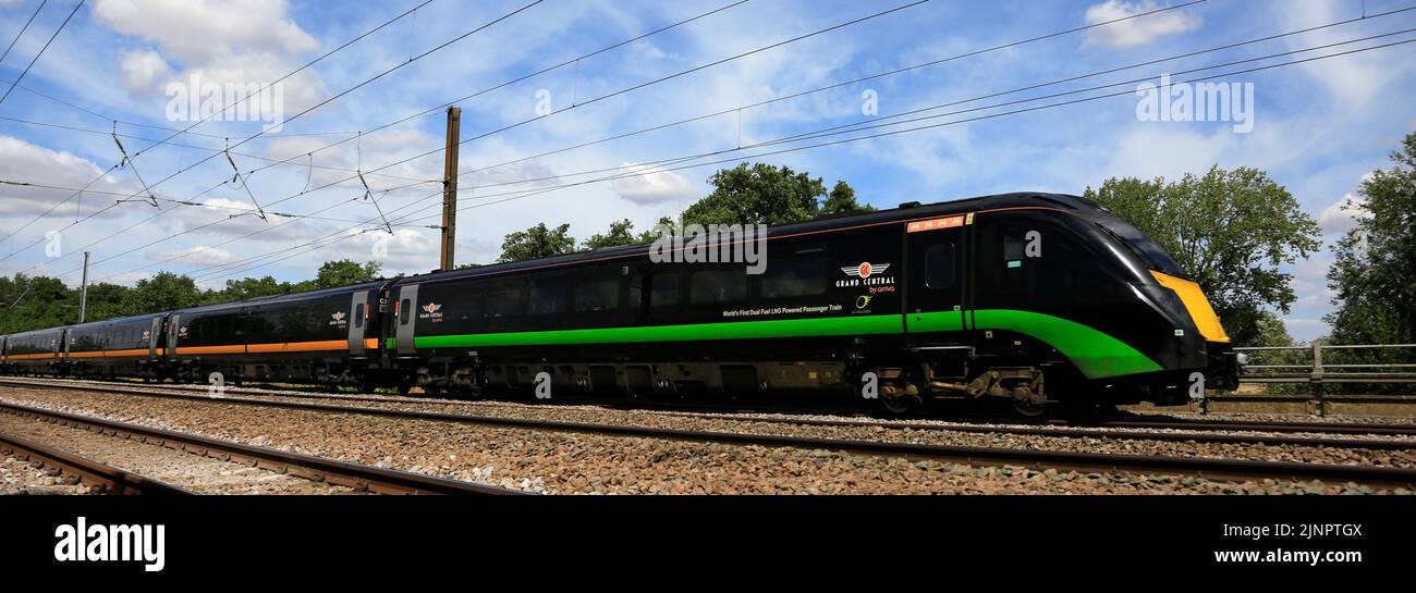 Alstom Class 180 Adelante diesel-hydraulic multiple-unit, converted to run on a combination of diesel and liquefied natural gas dual-fuel technology Stock Photo