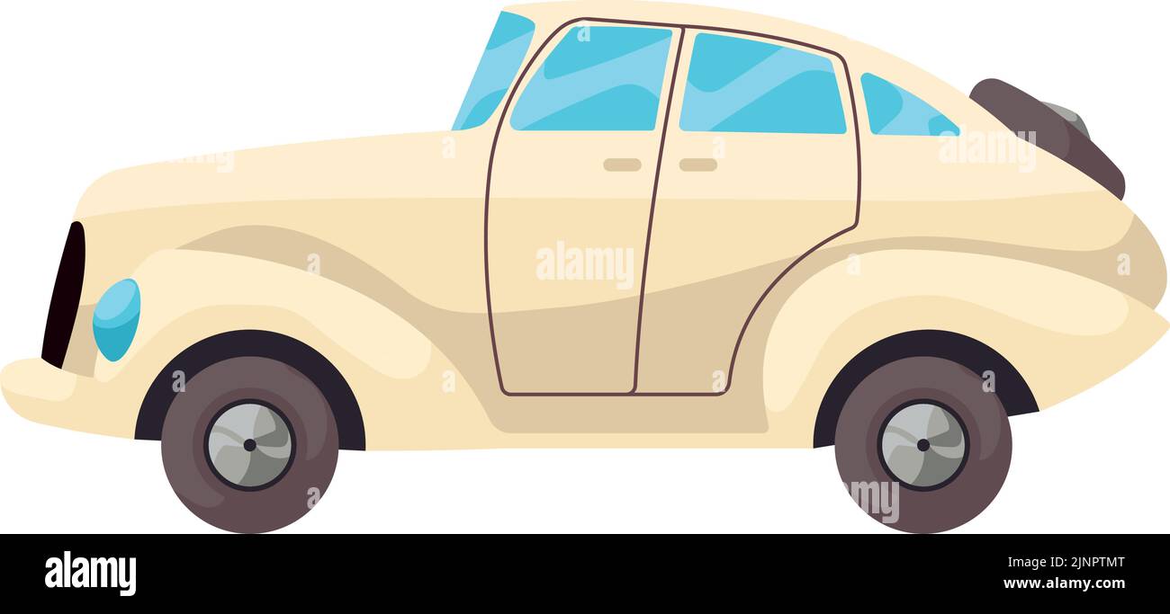 white antique car Stock Vector Image & Art - Alamy
