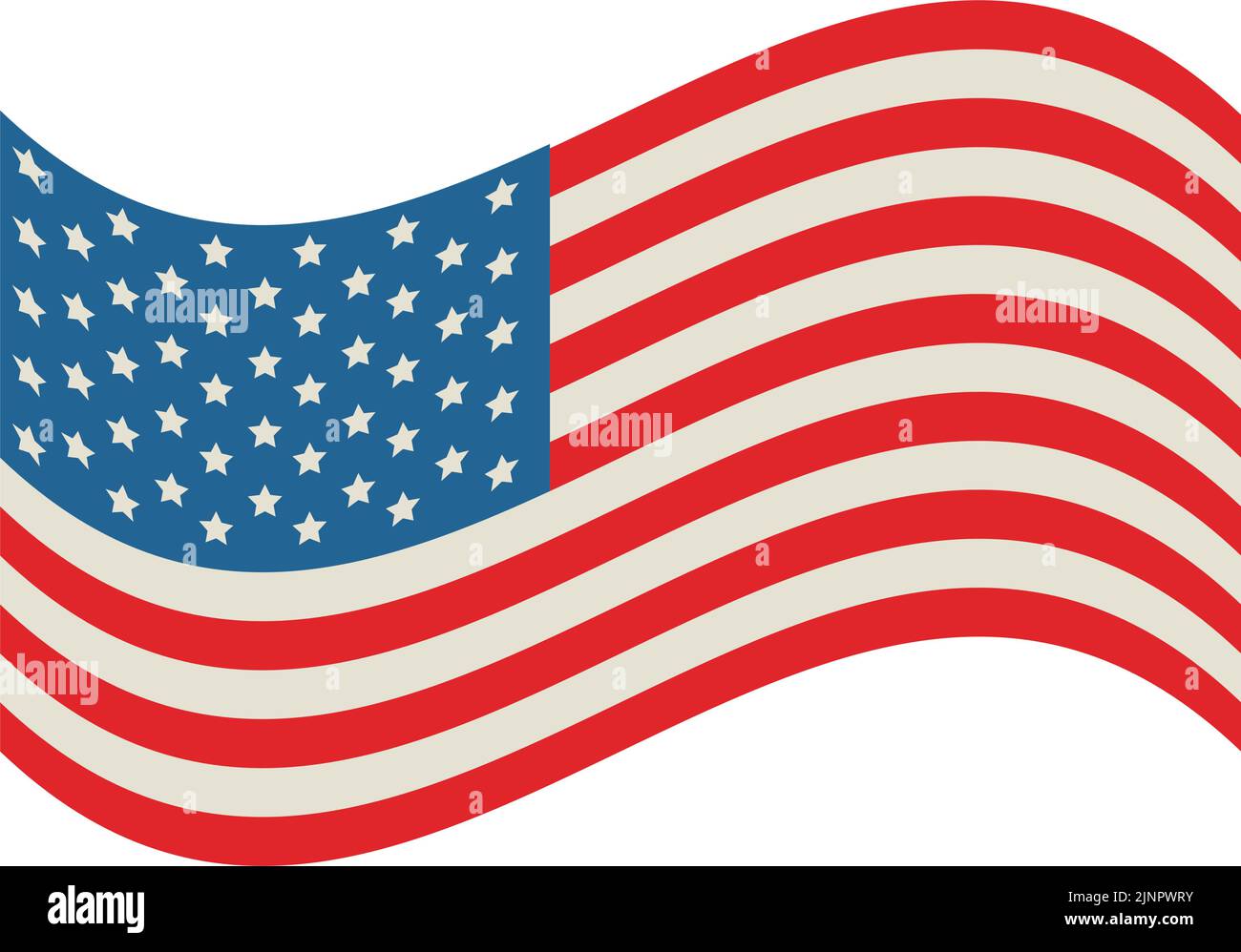 usa flag waving Stock Vector Image &amp; Art - Alamy