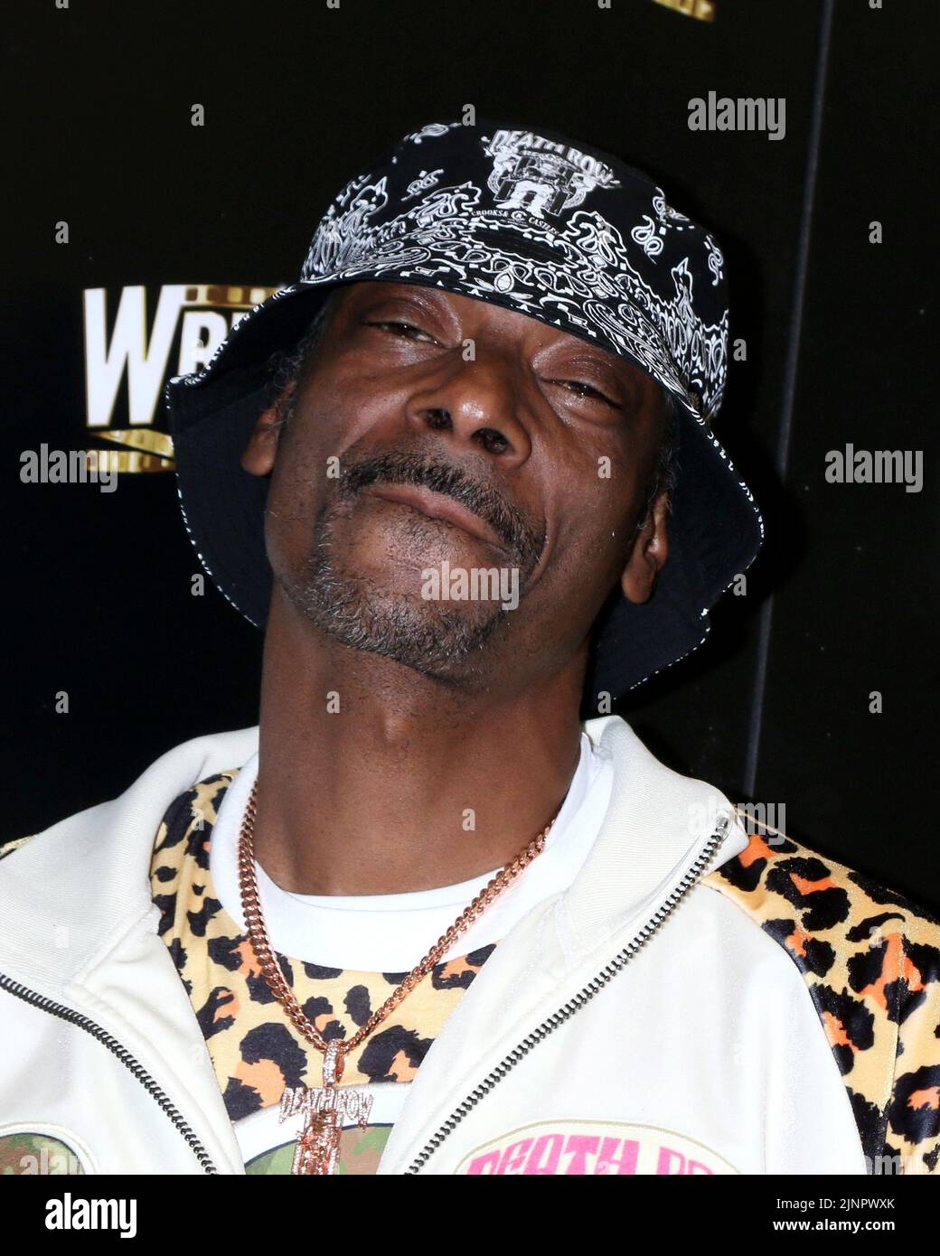 August 11, 2022, Los Angeles, CA, USA: LOS ANGELES - AUG 11: Snoop Dogg at the WrestleMania Launch Party at SoFi Stadium on August 11, 2022 in Los Angeles, CA (Credit Image: © Kay Blake/ZUMA Press Wire) Stock Photo
