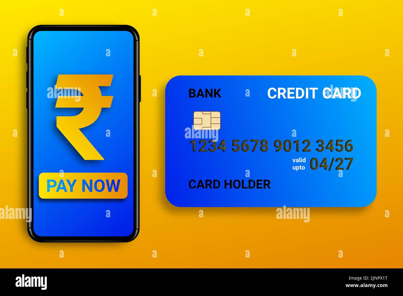 pay in rupee with phone and credit card. online shopping, purchases