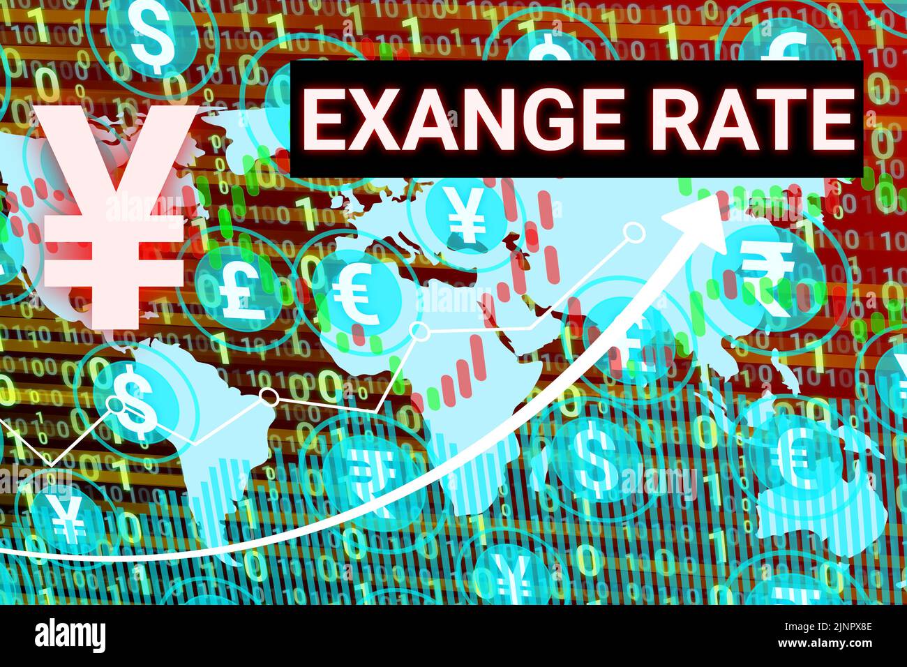 Yen Exchange Rate Background With Currency Symbol Graphs And Numbers yen-exchange-rate-background-with-currency-symbol-graphs-and-numbers