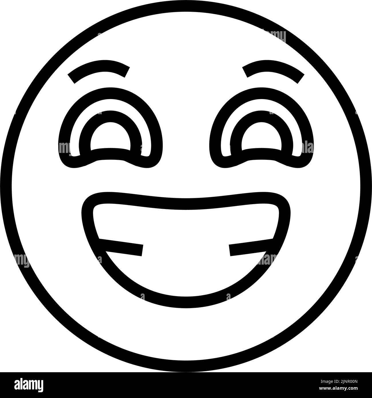 smile emoji line icon vector illustration Stock Vector Image & Art Alamy