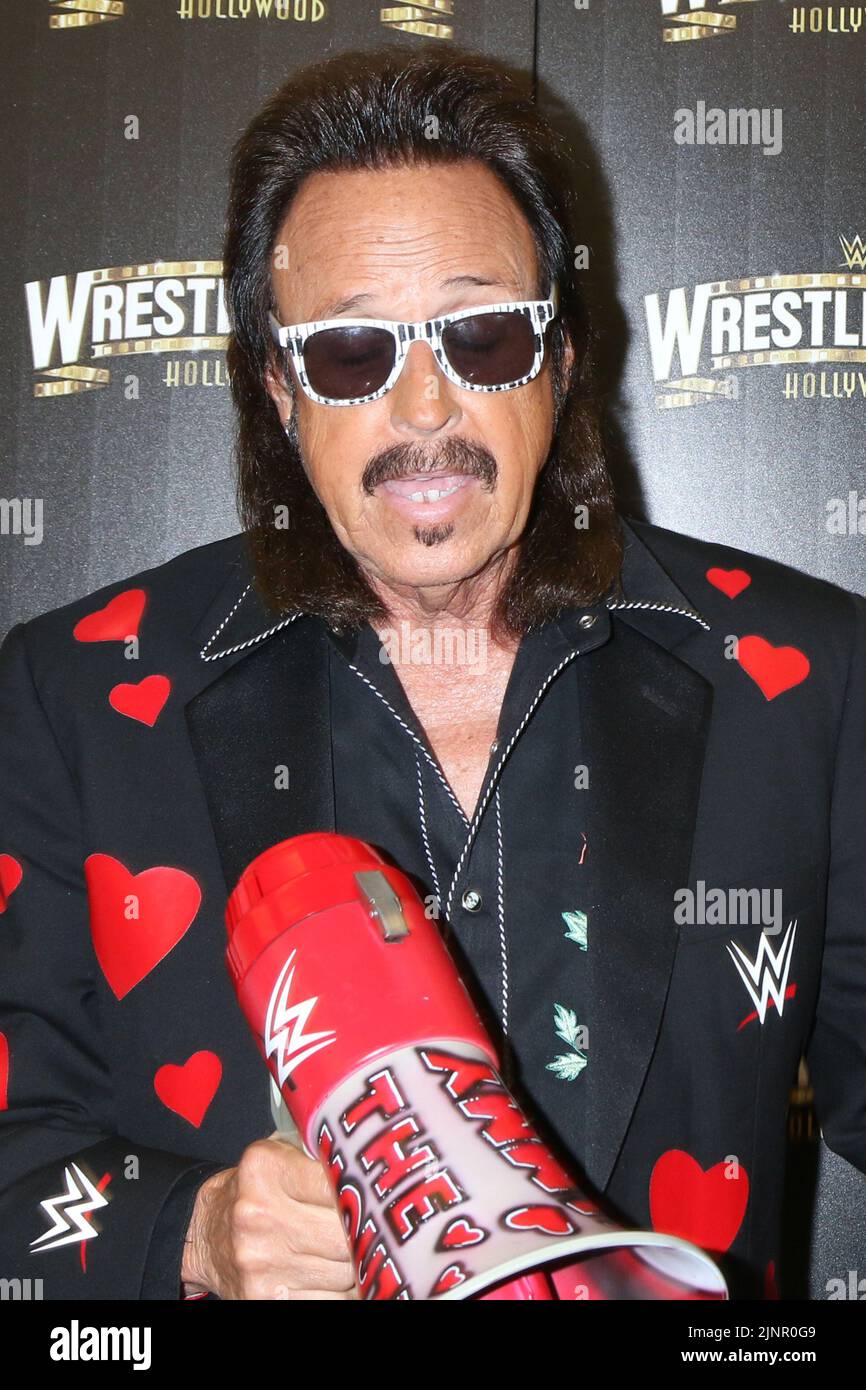 August 11, 2022, Los Angeles, CA, USA: LOS ANGELES - AUG 11: Jimmy Hart at the WrestleMania Launch Party at SoFi Stadium on August 11, 2022 in Los Angeles, CA (Credit Image: © Kay Blake/ZUMA Press Wire) Stock Photo
