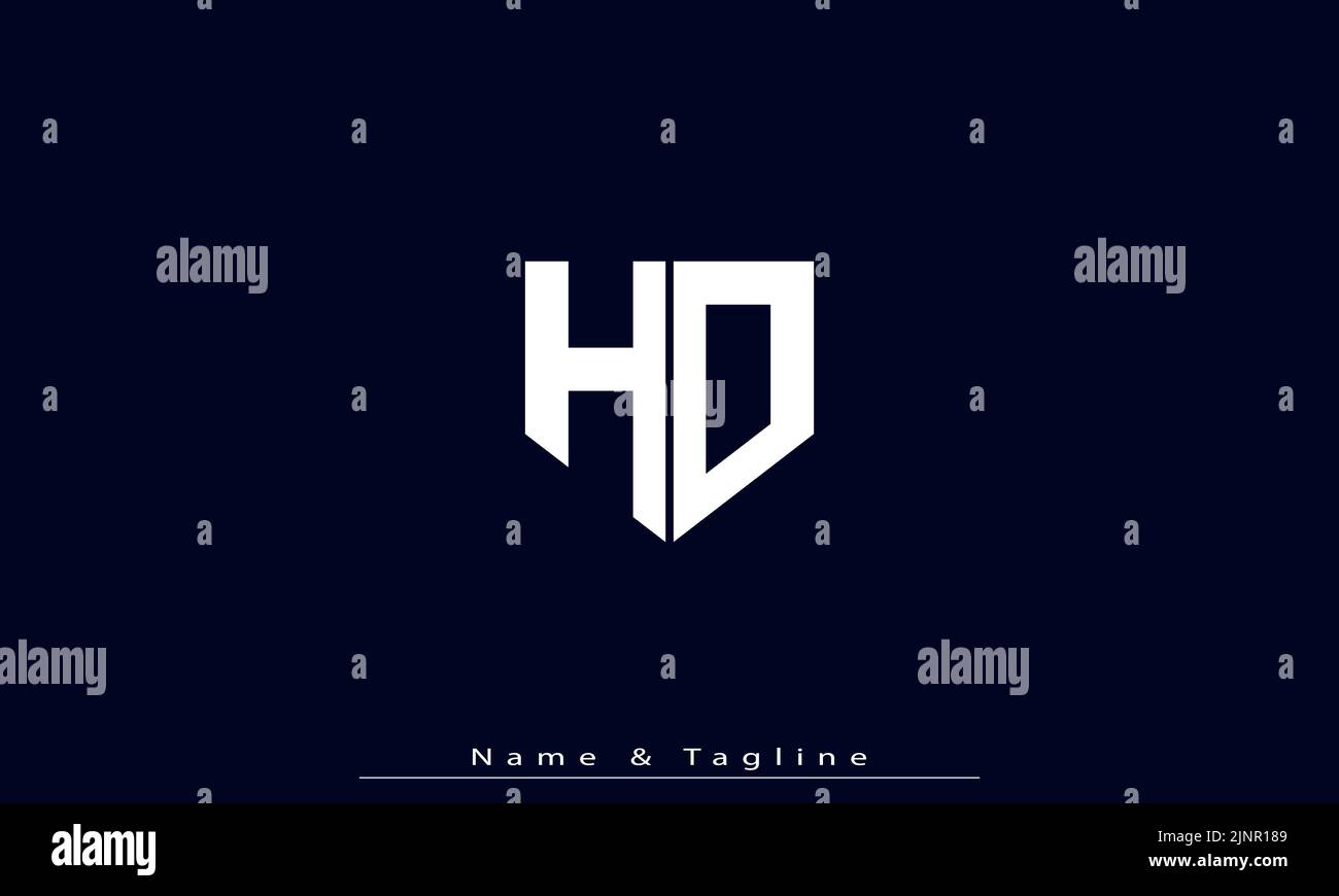 Alphabet letters Initials Monogram logo HO , OH Stock Vector