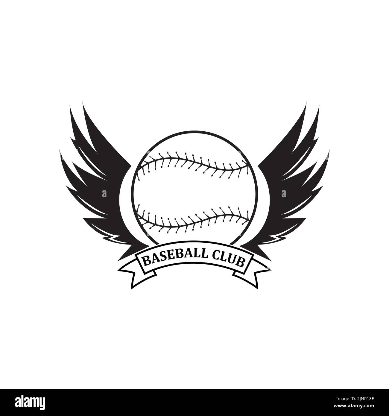 baseball logo icon vector, sports player hitting the ball and running, retro concept Stock Vector