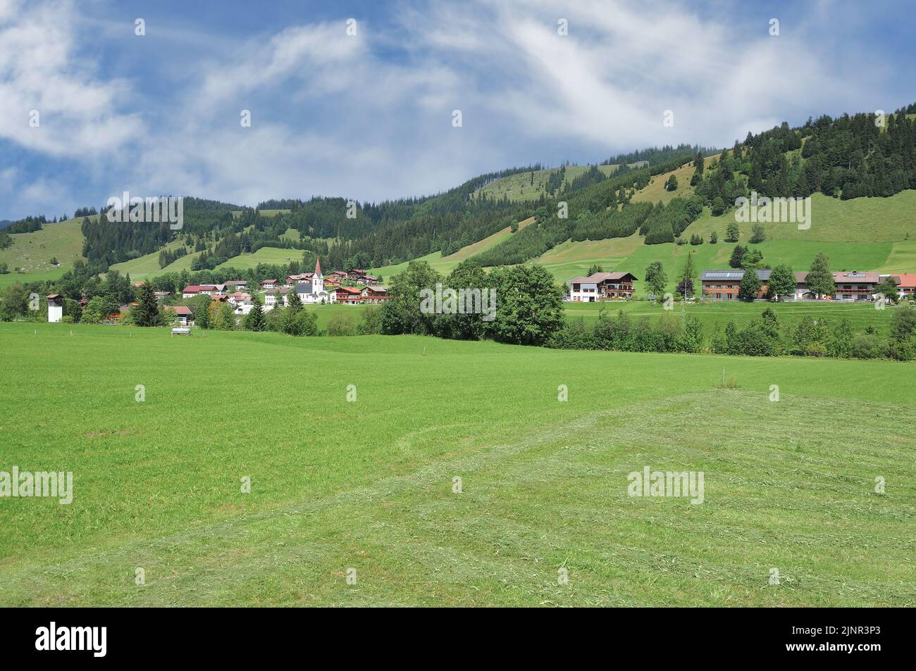 Schattwald in Tannheimer Tal,Tirol,Austria Stock Photo