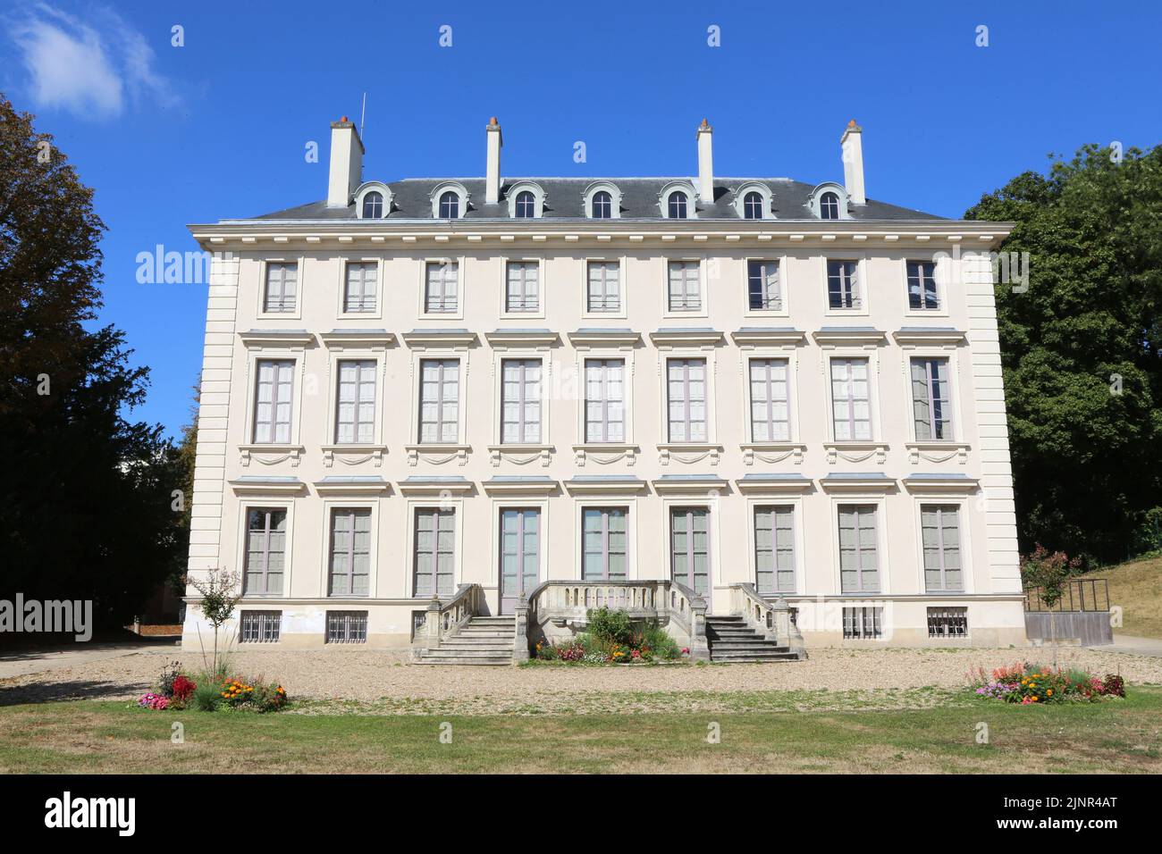Château de Thierry. 1776. Architecte : Marc-Antoine Thierry, baron. Ville d'Avray. Ile-de-France. France. Europe. Stock Photo