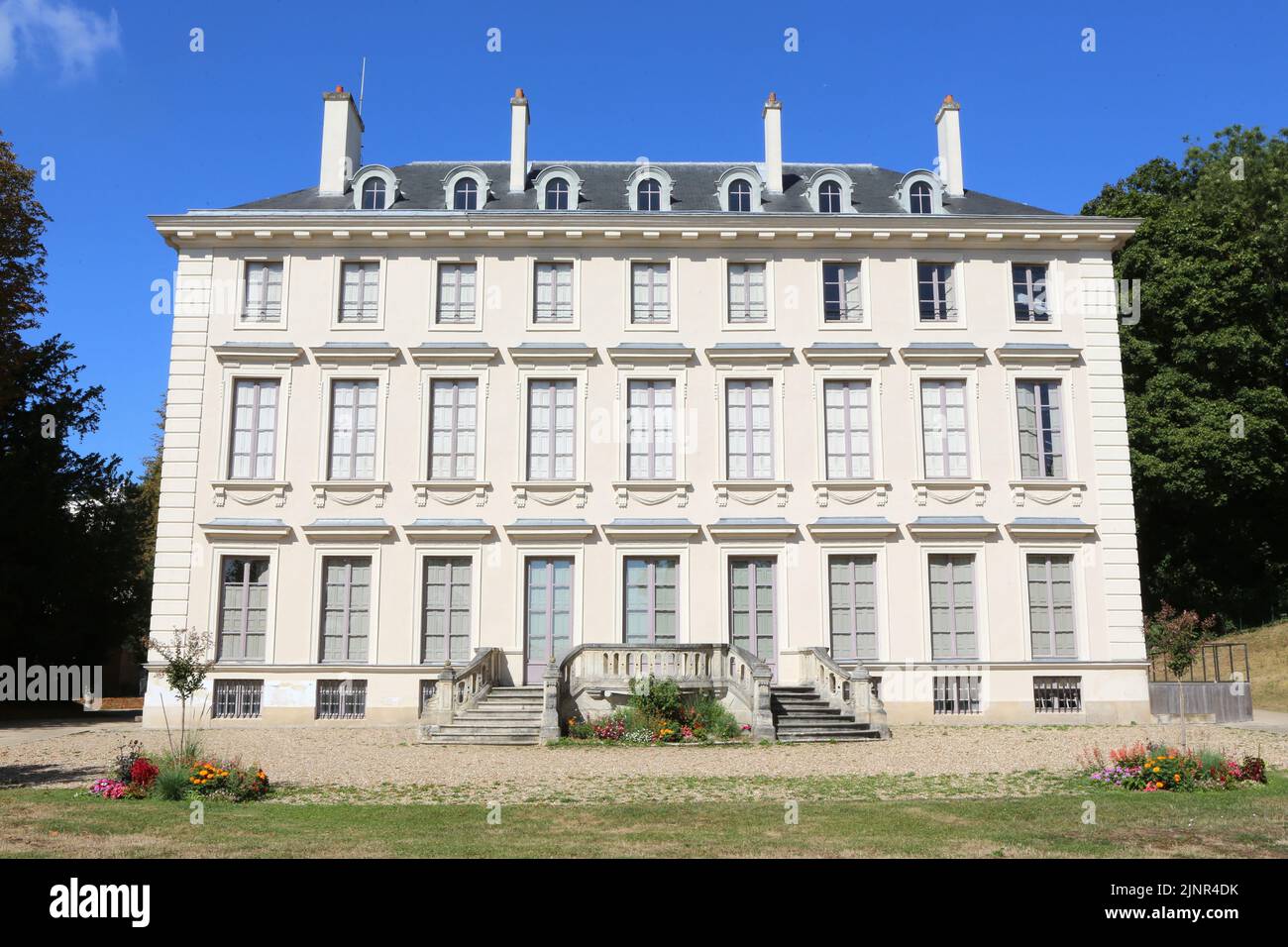 Château de Thierry. 1776. Architecte : Marc-Antoine Thierry, baron. Ville d'Avray. Ile-de-France. France. Europe. Stock Photo