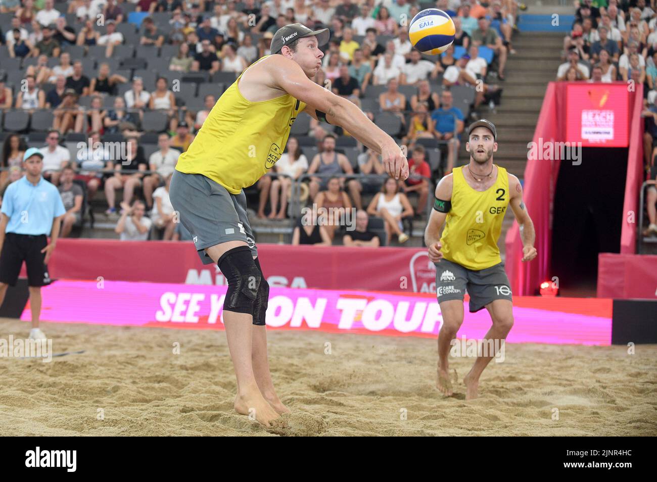 Hamburg, Germany. 13th Aug, 2022. Beach Volleyball, Beach Pro Tour
