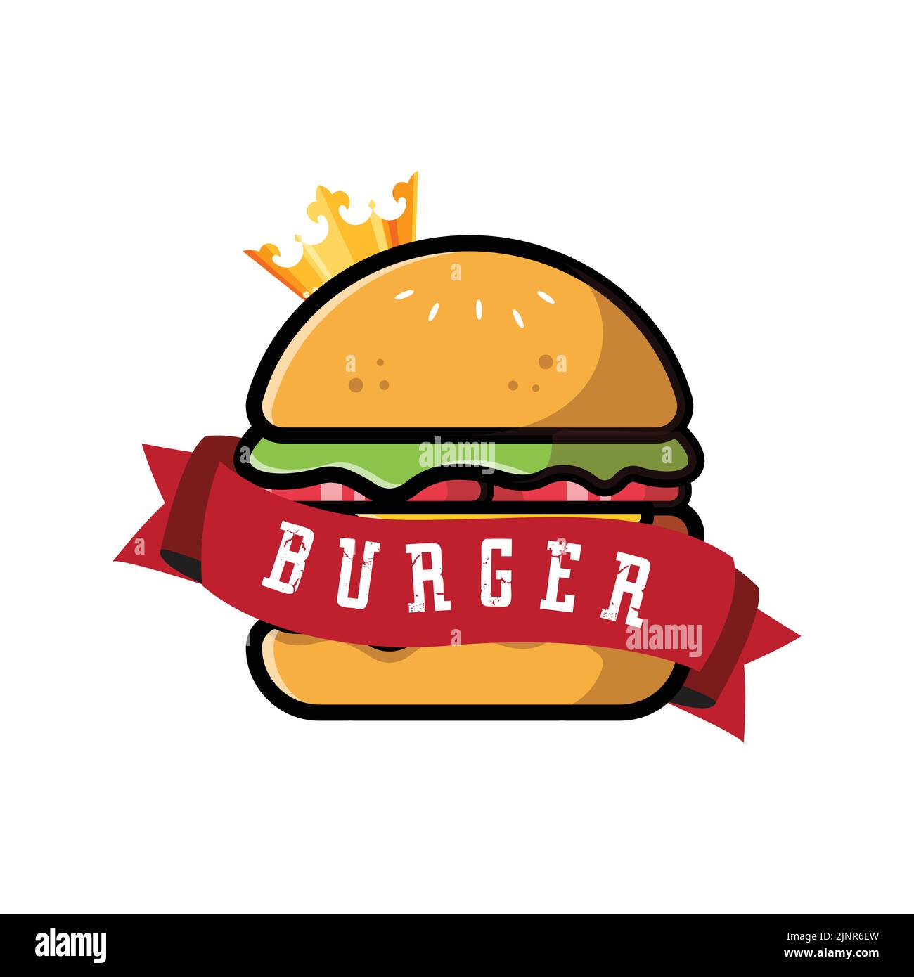 Burger sticker hi-res stock photography and images - Alamy