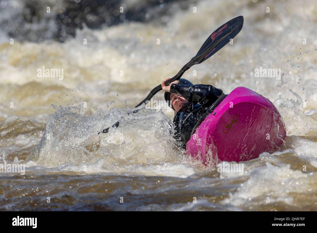 (Ottawa River near Cobden, Canada12 August 2022) Paddlers working