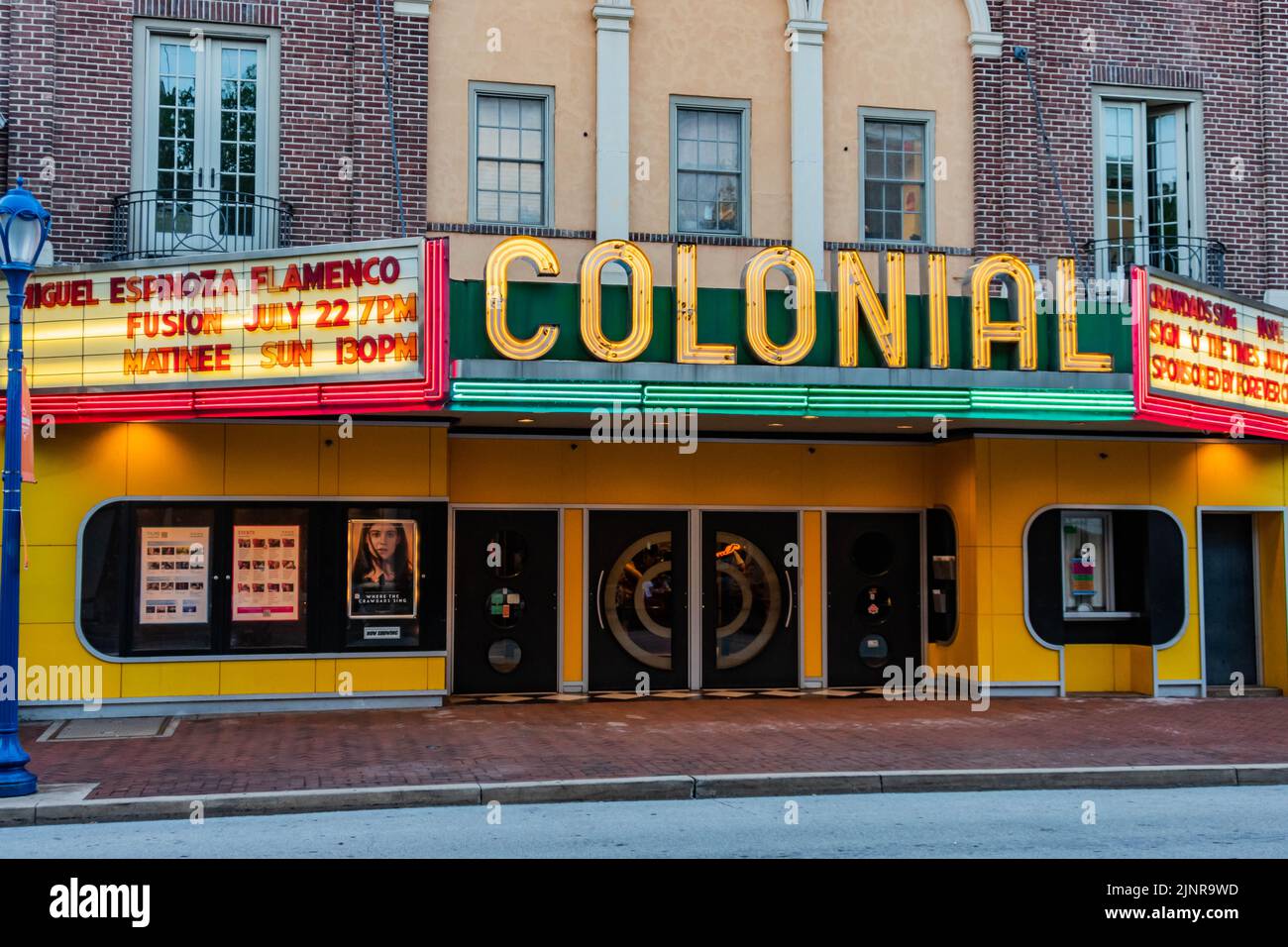 The Colonial Movie Theatre, Phoenixville, Pennsylvania, USA Stock Photo